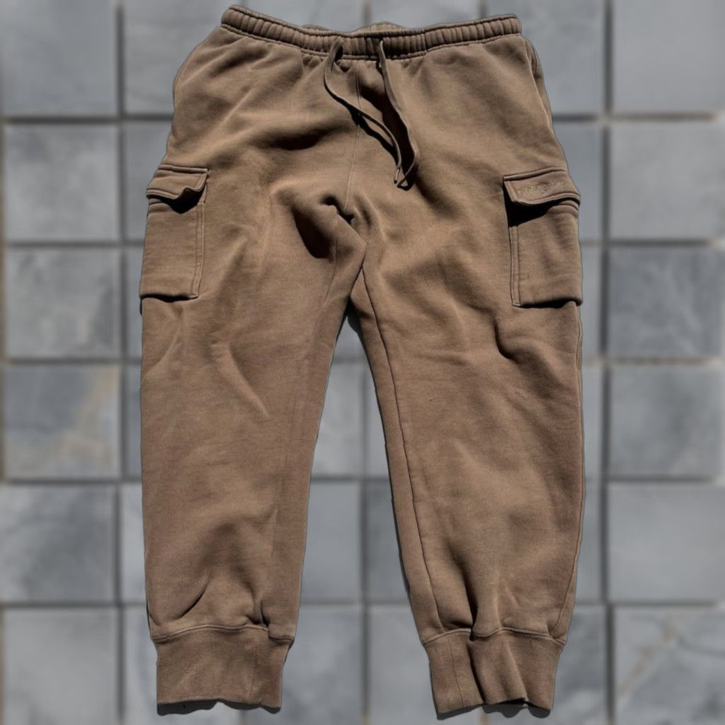 Vintage Men's Maison Article Joggers Brown Cargo L Embroidery Streetwear Taper Active Size US 33 - 1 Thumbnail