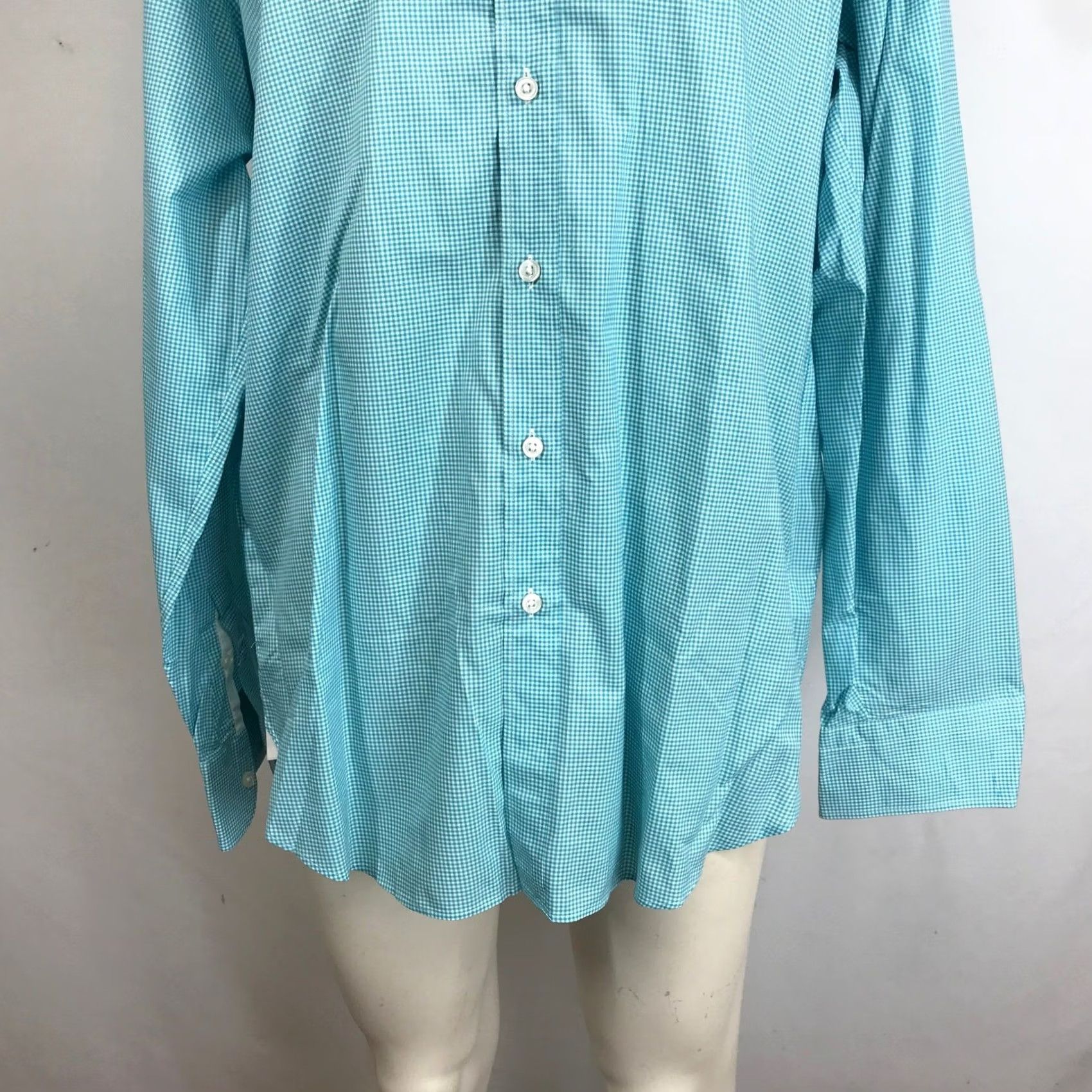J.Crew VINTAGE? No don't include. Crosby Gingham Check Button-Down Shirt Long Sleeve Men Classic Fit Blue Shirt Size US L / EU 52-54 / 3 - 3 Thumbnail
