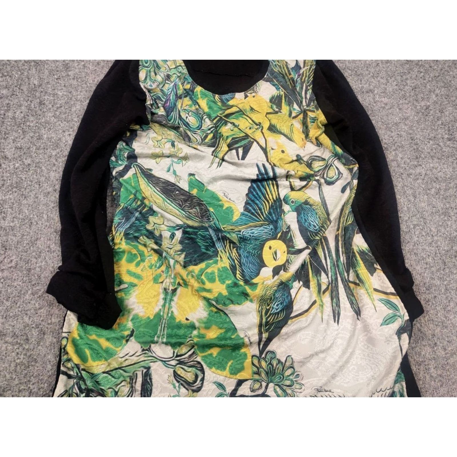 Roberto Cavalli VINTAGE Roberto Cavalli Fitted Midi Dress In Green Logo Long sleeve XL Green Logo 90s Party Cocktail Womens Dress Size XL / US 12-14 / IT 48-50 - 5 Thumbnail