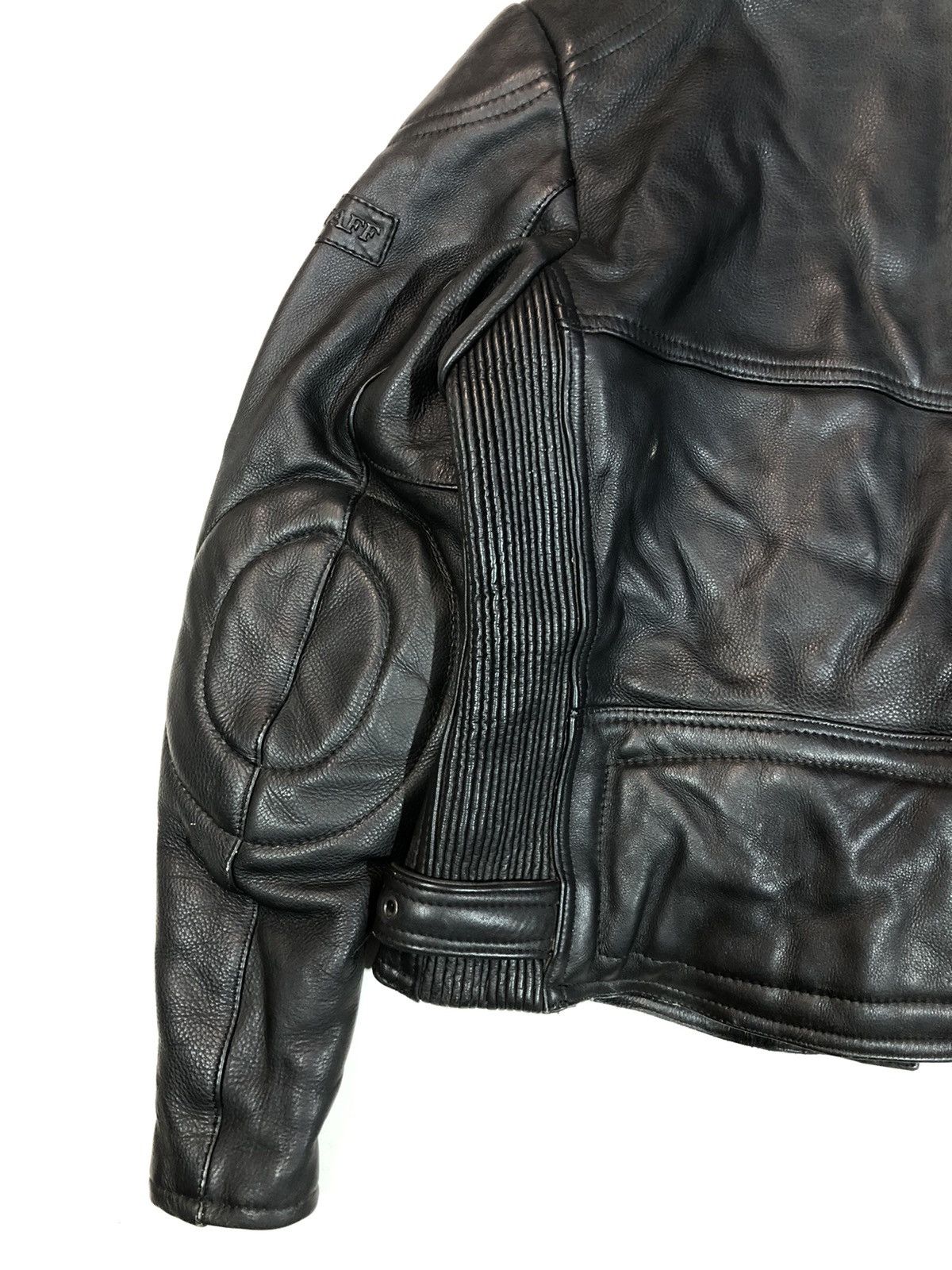 Harley Davidson × Honda × Yamaha Belstaff Motorcycle Leather Jacket Racing Biker Size M / US 6-8 / IT 42-44 - 15 Thumbnail