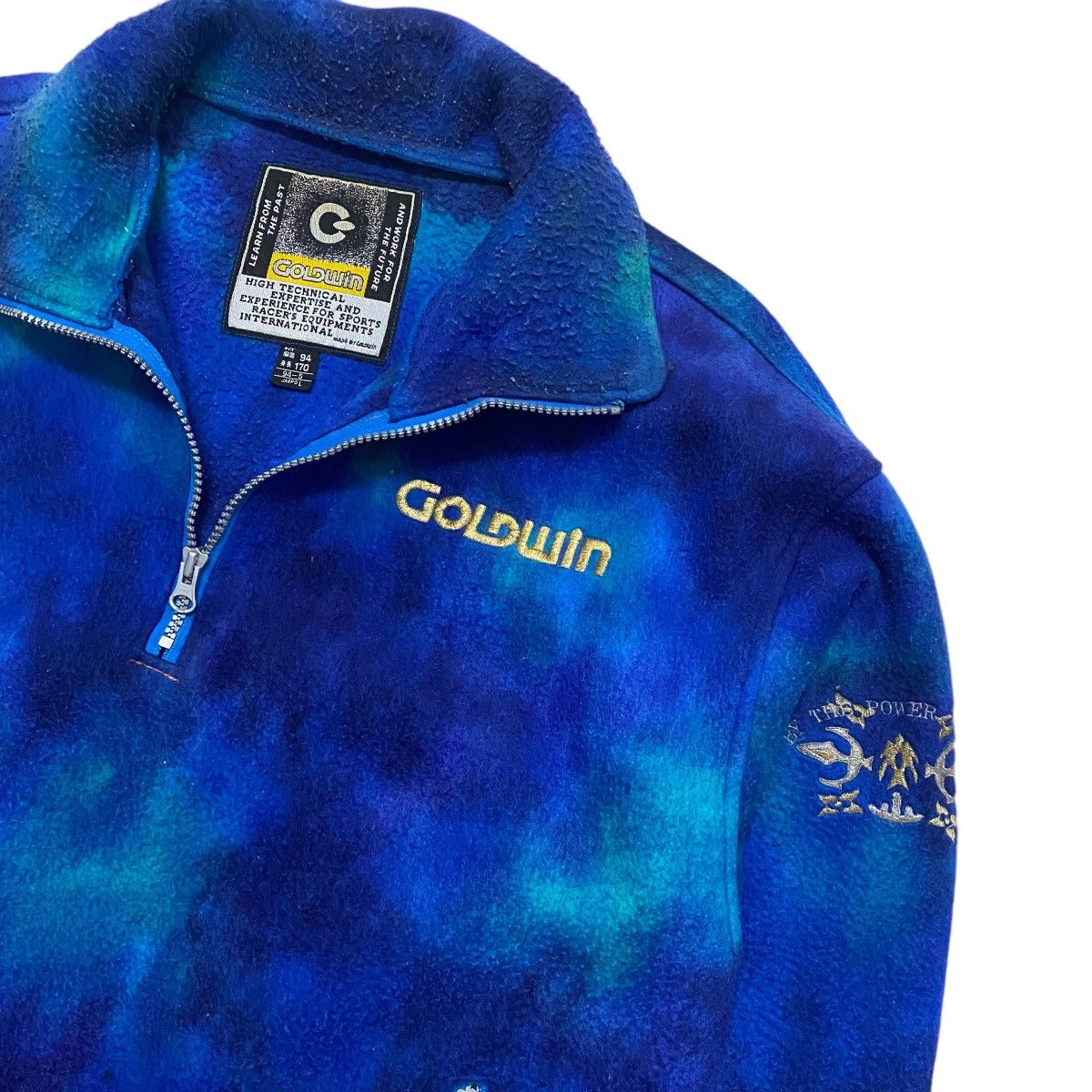 Goldwin × Japanese Brand × Vintage ☀️Nice design Goldwin fleece half zipper jacket Size US M / EU 48-50 / 2 - 6 Thumbnail