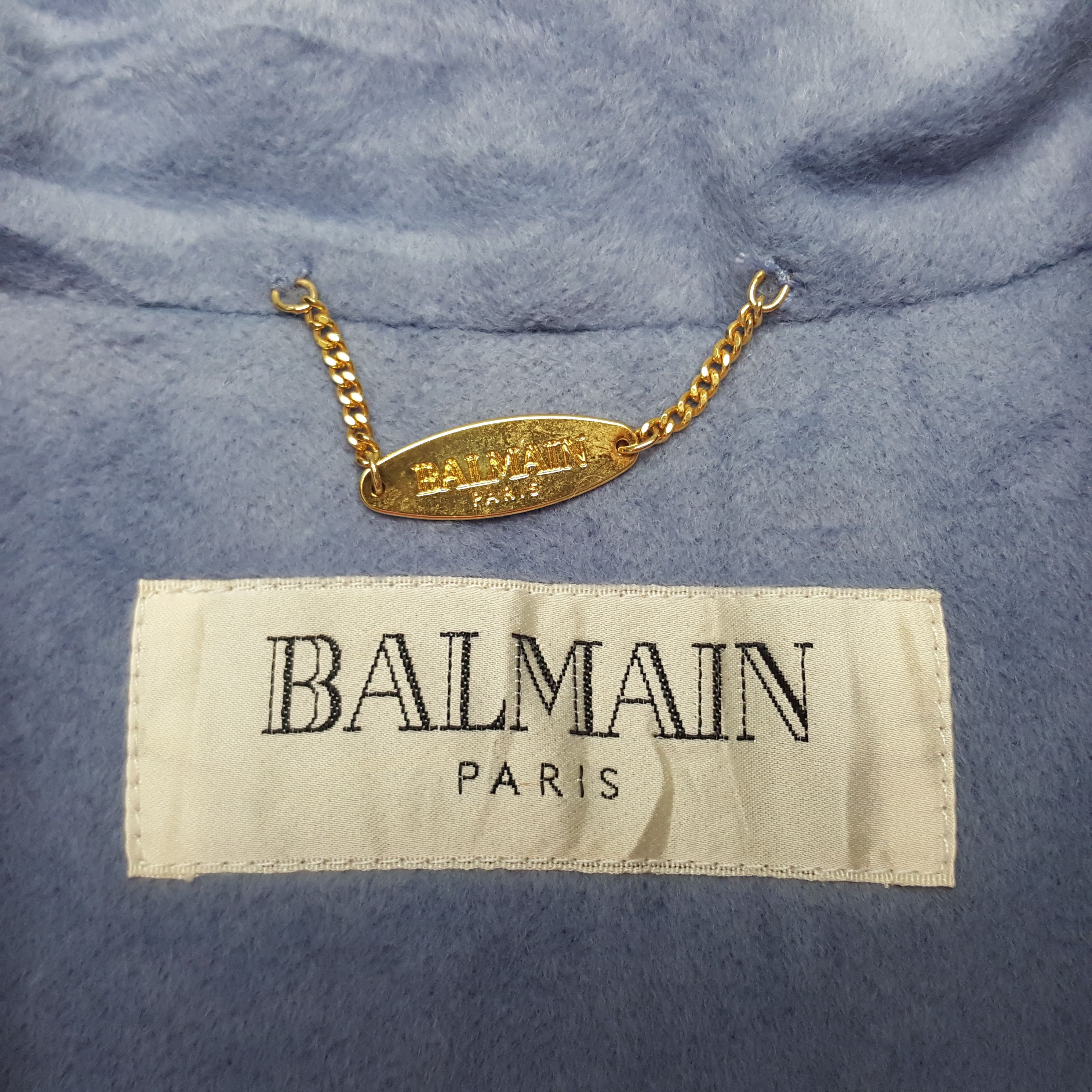 Balmain × Vintage Vintage Balmain Paris Trench Coat Jacket Size M / US 6-8 / IT 42-44 - 5 Thumbnail