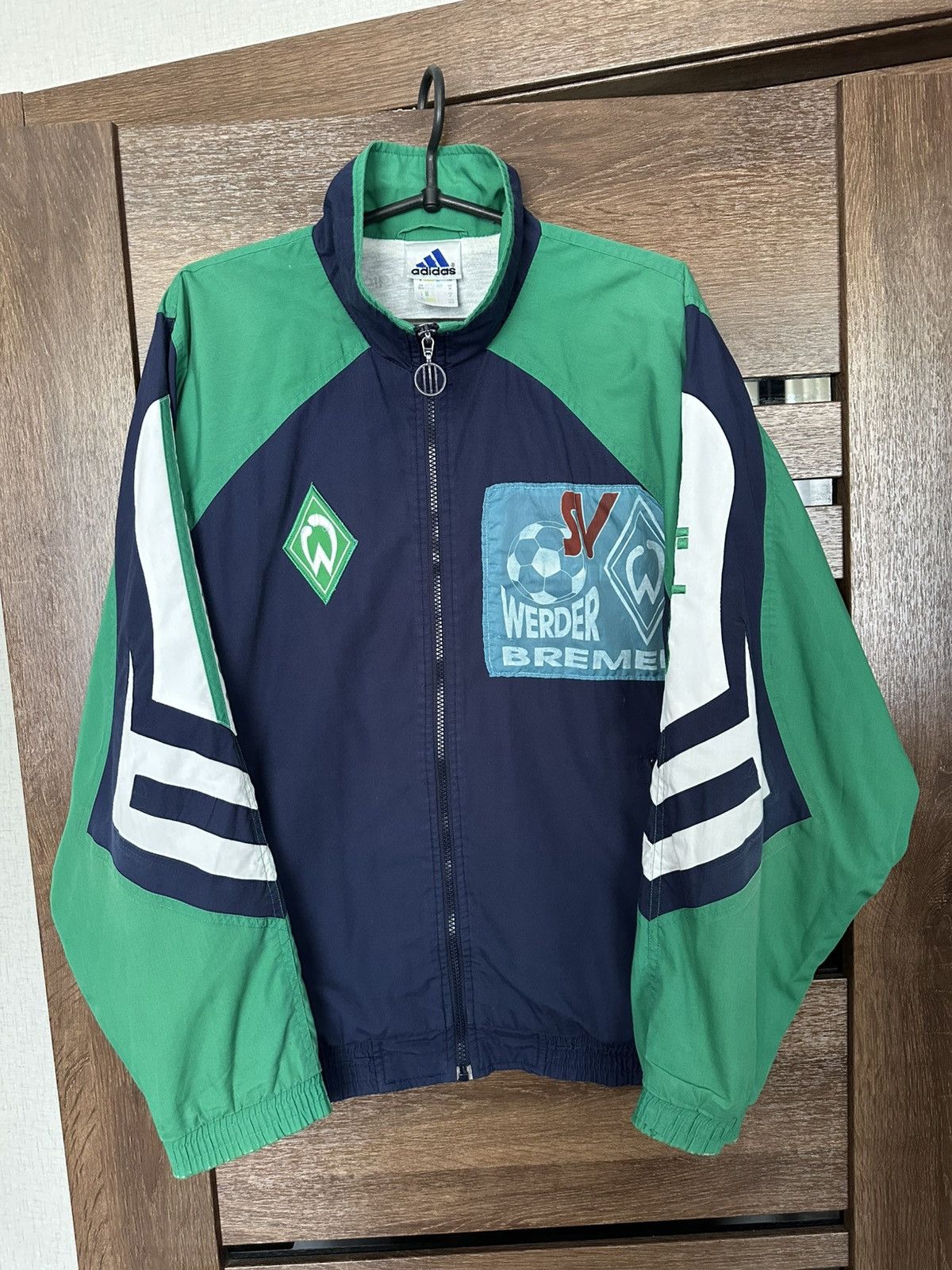 Adidas Werder Bremen Adidas Vintage Zip Jacket 90s Size US M / EU 48-50 / 2 - 1 Thumbnail