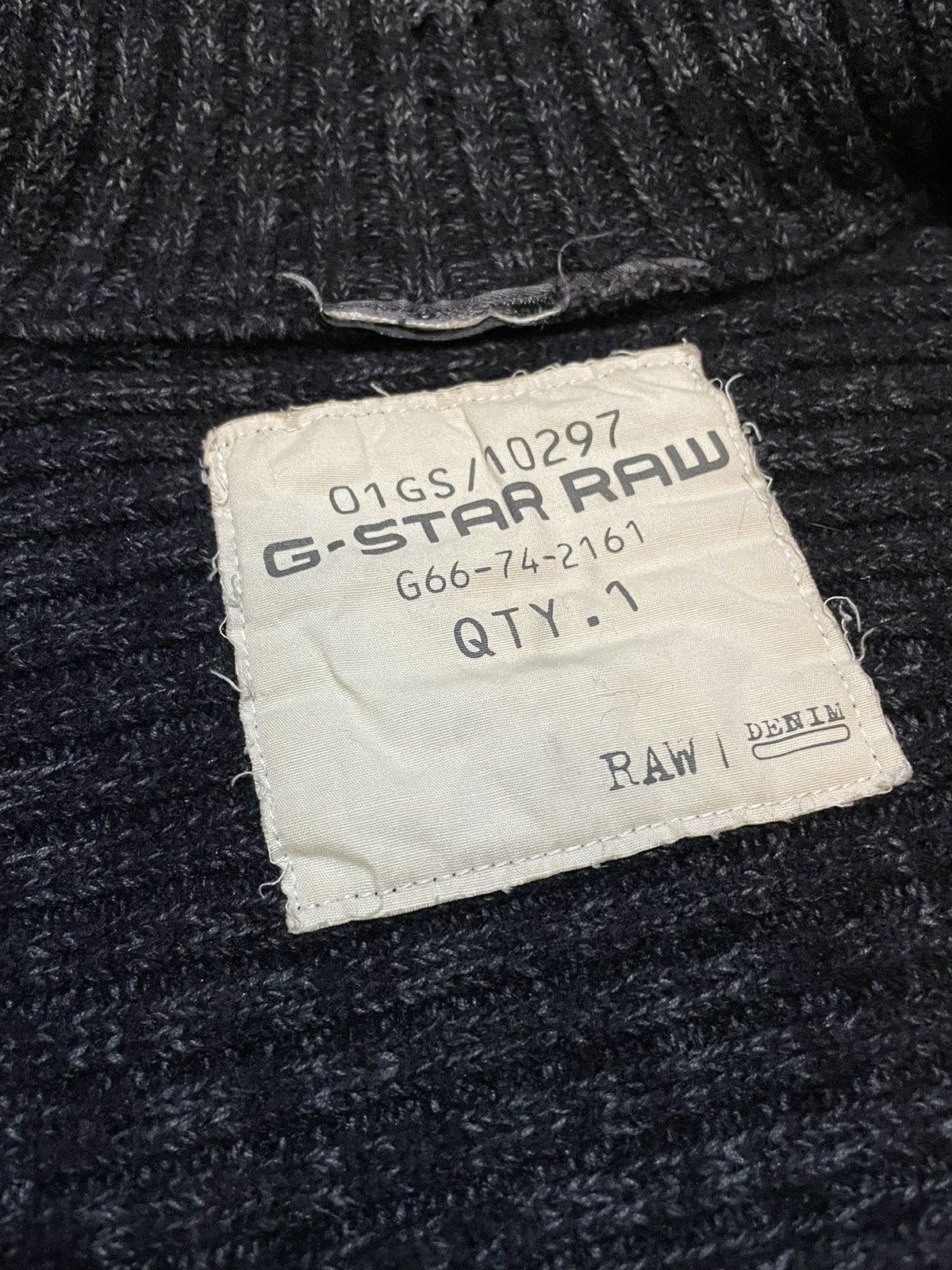 Hysteric Glamour G-Star RAW Wool Knit Sweater Big Back Logo Full Zip Size US M / EU 48-50 / 2 - 10 Thumbnail