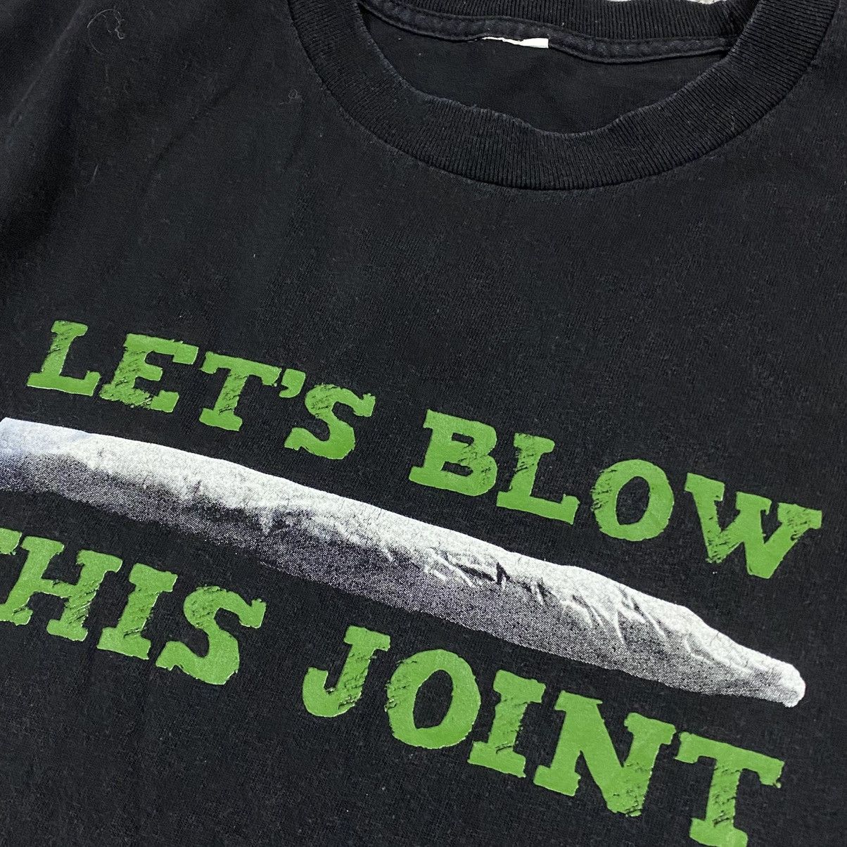Vintage Lets blow this joint wording tee rasta marijuana Size US L / EU 52-54 / 3 - 4 Thumbnail