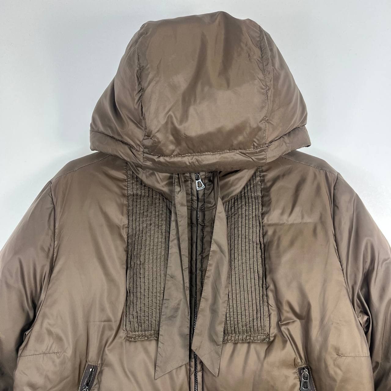 Hugo Boss Hugo Boss Orange Puffer Jacket Brown Cropped Hooded Womens 8 Size M / US 6-8 / IT 42-44 - 2 Thumbnail
