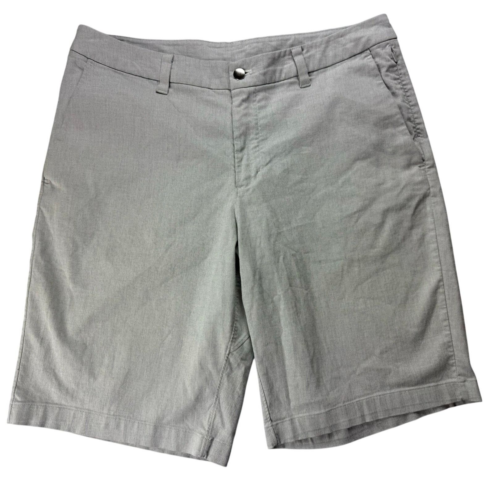 Lululemon Lululemon Men's Commission Short 36 Gray Oxford - Great Fit! Size US 36 / EU 52 - 1 Thumbnail