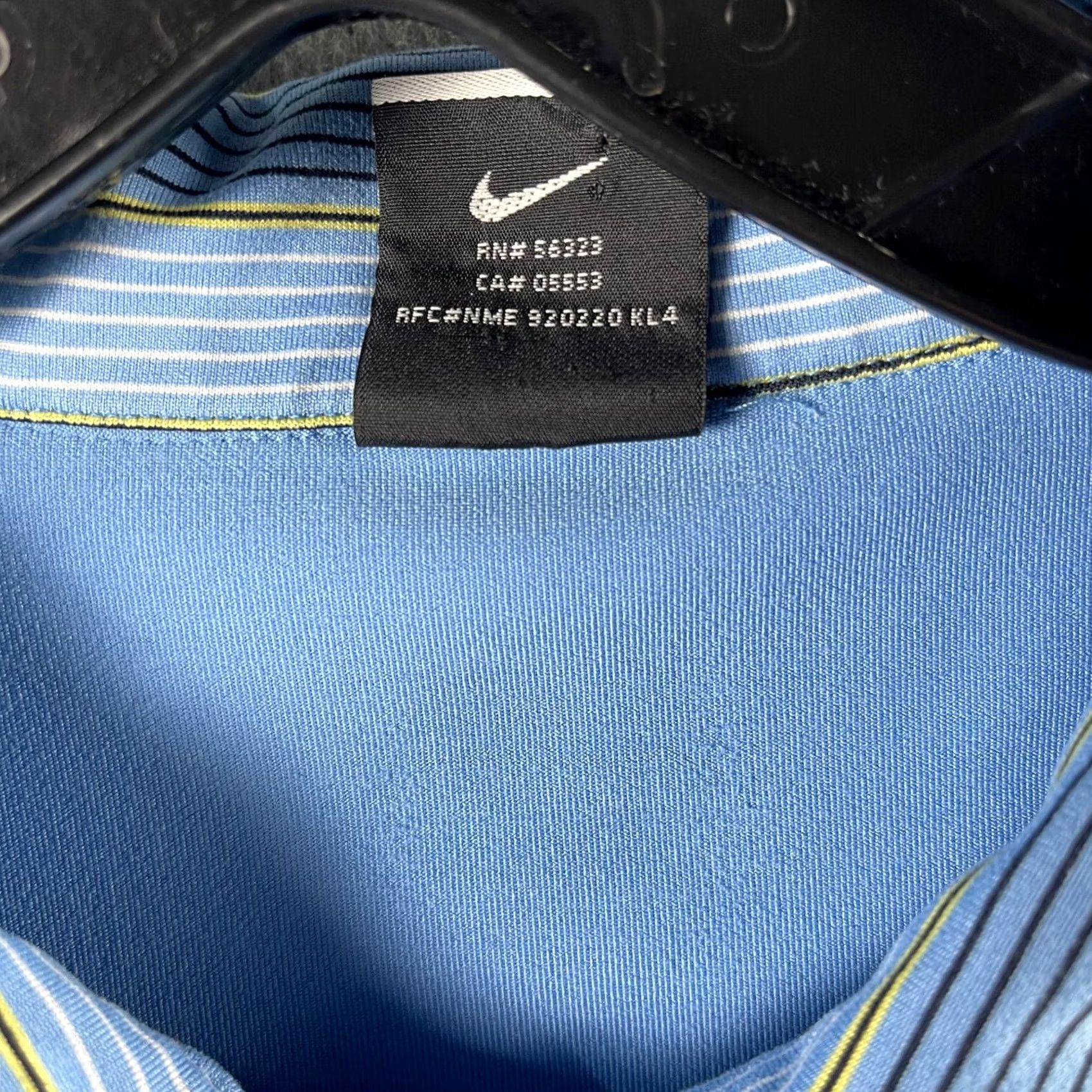 Nike Nike Golf DRI-FIT UV Polo Mens Blue Striped 2XL Short Sleeve Polo Size US XXL / EU 58 / 5 - 5 Thumbnail