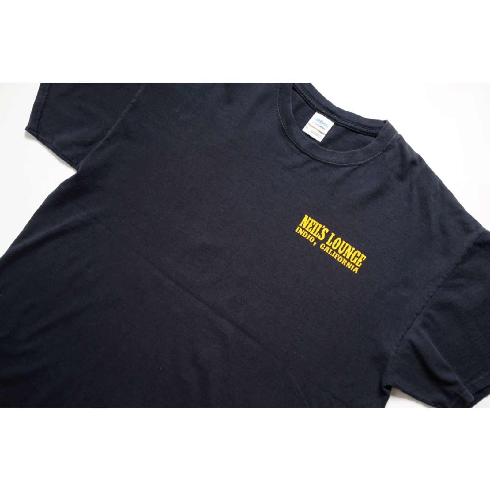 Gildan VINTAGE 90s GILDAN GRAPHIC T SHIRT XL BLACK CALIFORNIA INDIO BUZZARD BAR SALOON GRAPHIC CREW NECK SHORT SLEEVE MEN Size US XL / EU 56 / 4 - 5 Thumbnail
