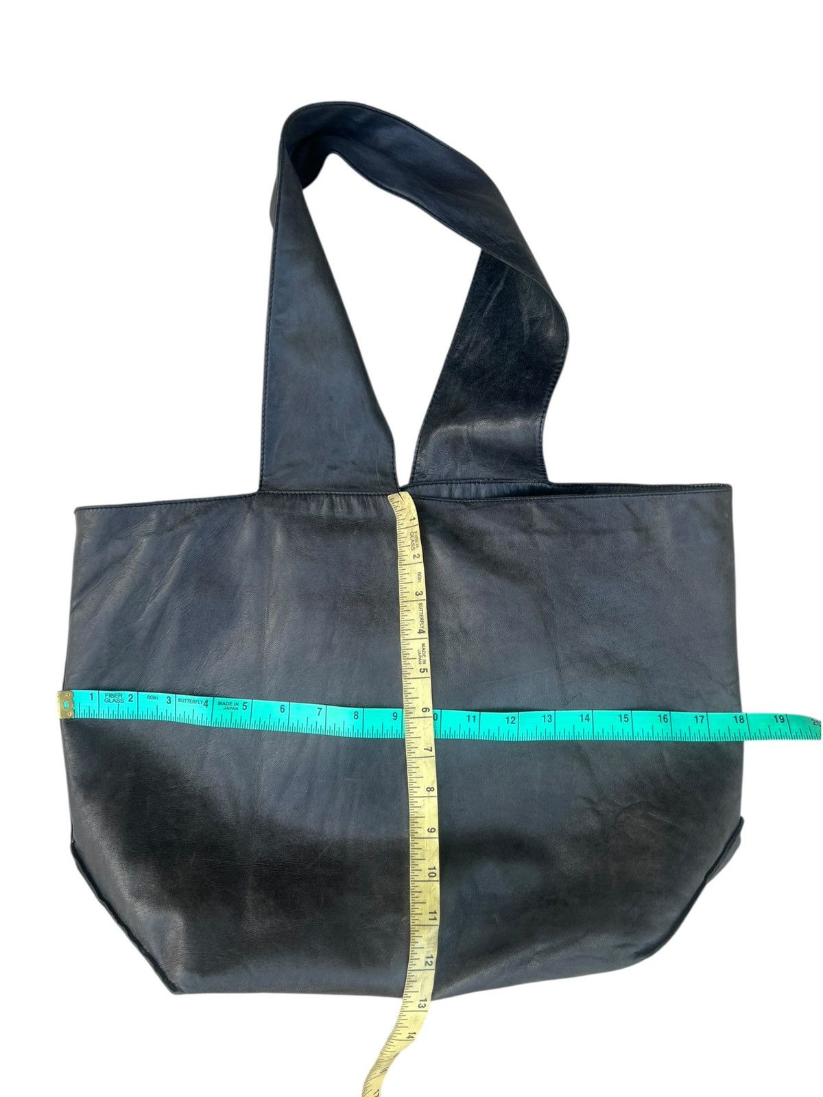 Leather Jurgen Lehl Japan Faded Patina Leather Asymmetrical Bag Size ONE SIZE - 2 Thumbnail