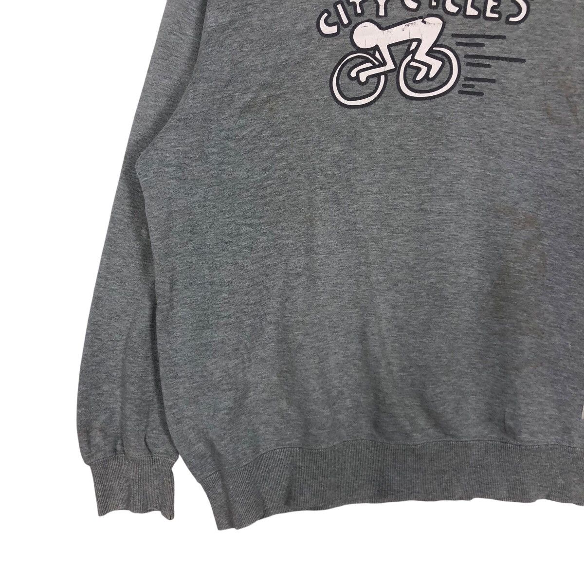 Japanese Brand 📌Vintage Sweatshirt Keith Haring Big Logo Design Size US XL / EU 56 / 4 - 4 Thumbnail