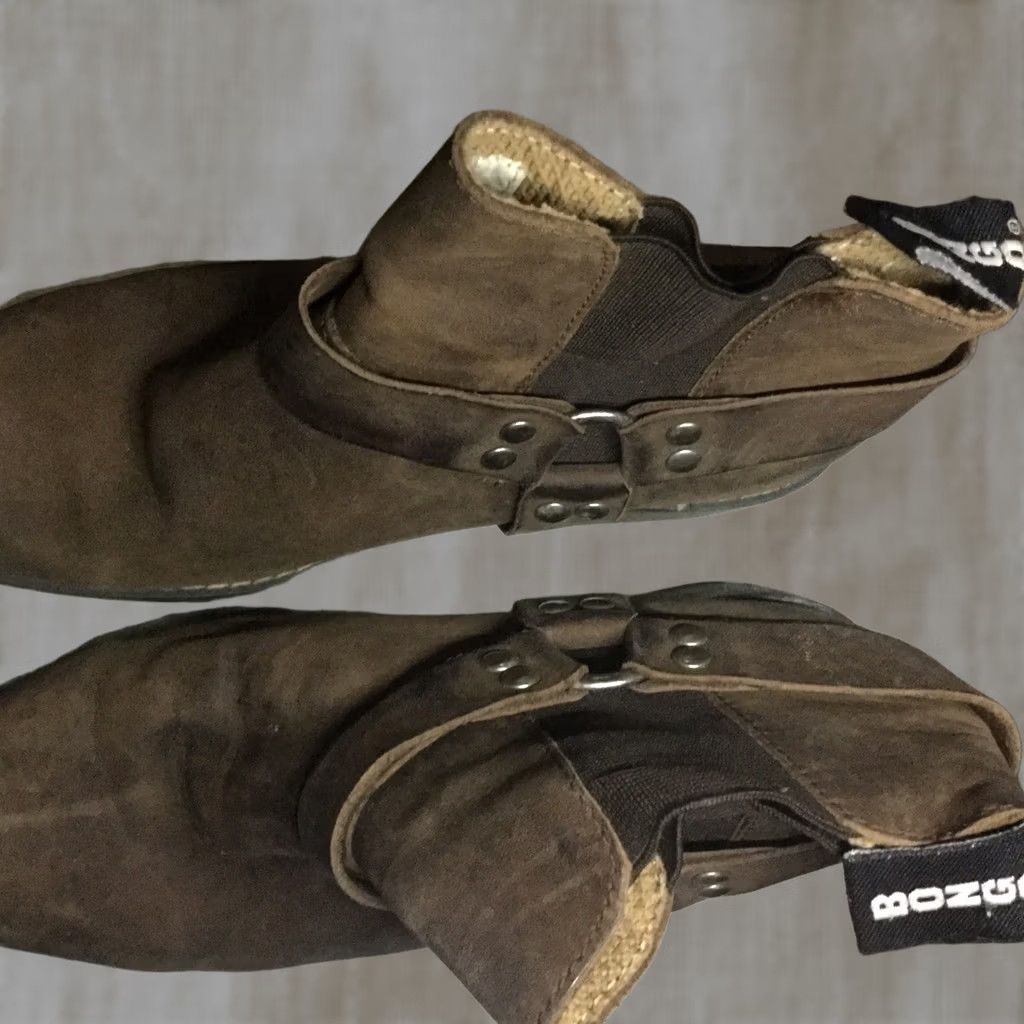 Vintage Bongo Harness Boots Size 6 Leather ANKLE BOOTS Brown Women Size US 6 / IT 36 - 1 Thumbnail