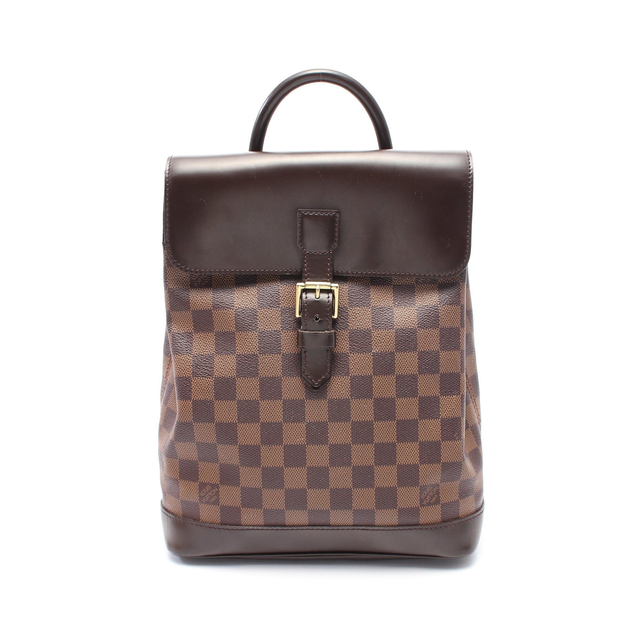 Louis Vuitton Louis Vuitton Soho Damier Ebene Backpack Rucksack Leather Brown Size ONE SIZE - 1 Thumbnail