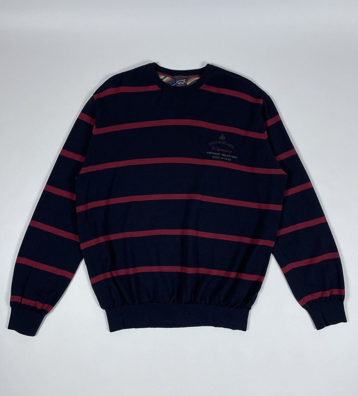 Paul & Shark Paul & Shark Vintage Wool Striped Sweater Jumper Size US XXL / EU 58 / 5 - 1 Thumbnail