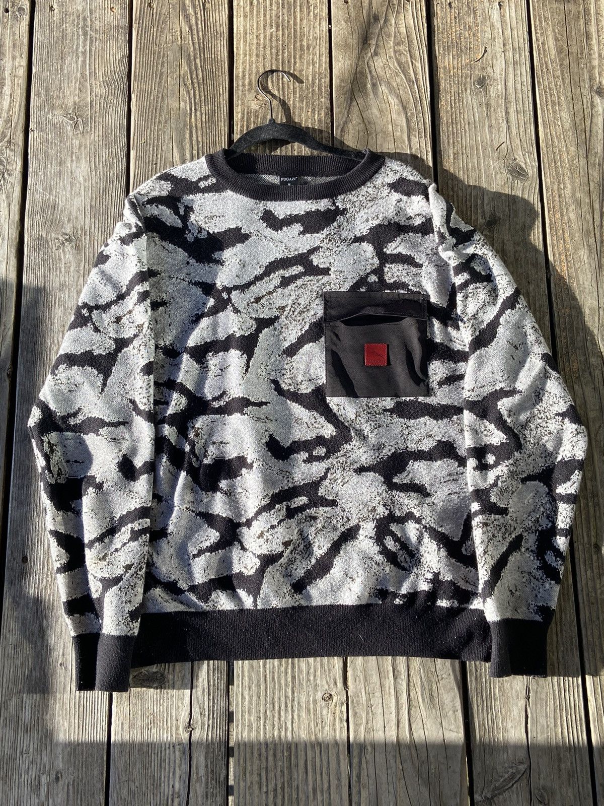 Fugazi Fugazi Static Camo Knit Sweater Size US M / EU 48-50 / 2 - 1 Thumbnail