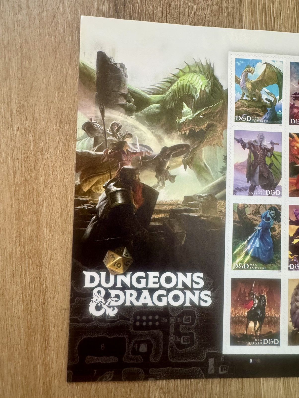 Brain Dead Dungeons & Dragons 2x Collectors Sheets of Stamps (2023) Size ONE SIZE - 13 Thumbnail