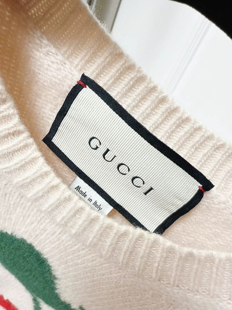 Gucci Gucci Cherry Pattern Knitted Short Sleeve Top-2506 Size S / US 4 / IT 40 - 4 Thumbnail