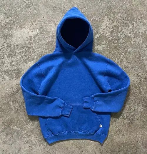Hypebeast × Japanese Brand Hoodie Dark blue casual retro solid color hoodie y2k Size US L / EU 52-54 / 3 - 2 Thumbnail