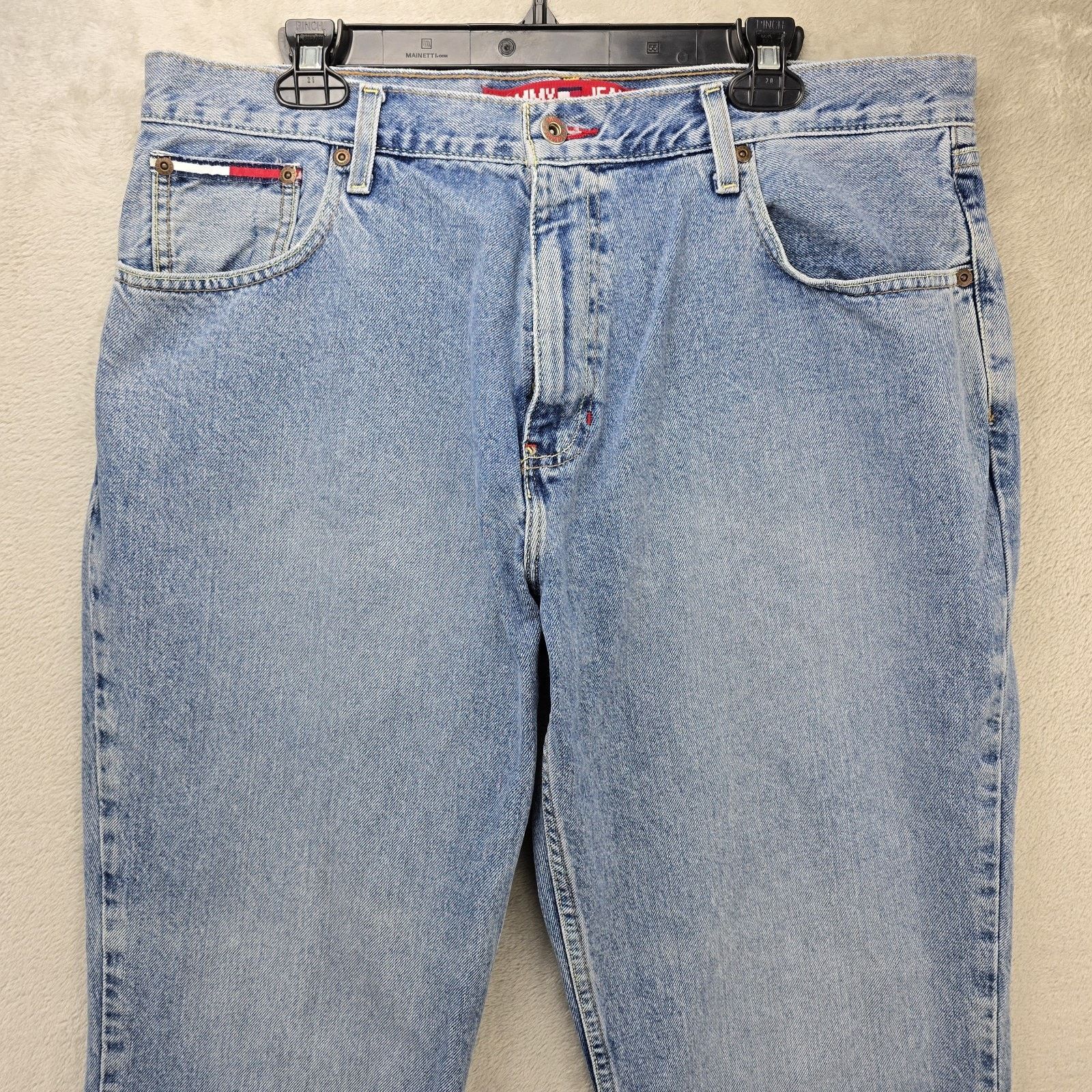 Tommy Hilfiger Vintage Tommy Hilfiger Big Flag Denim Jeans 38x30 90s Baggy Size US 38 / EU 54 - 3 Thumbnail