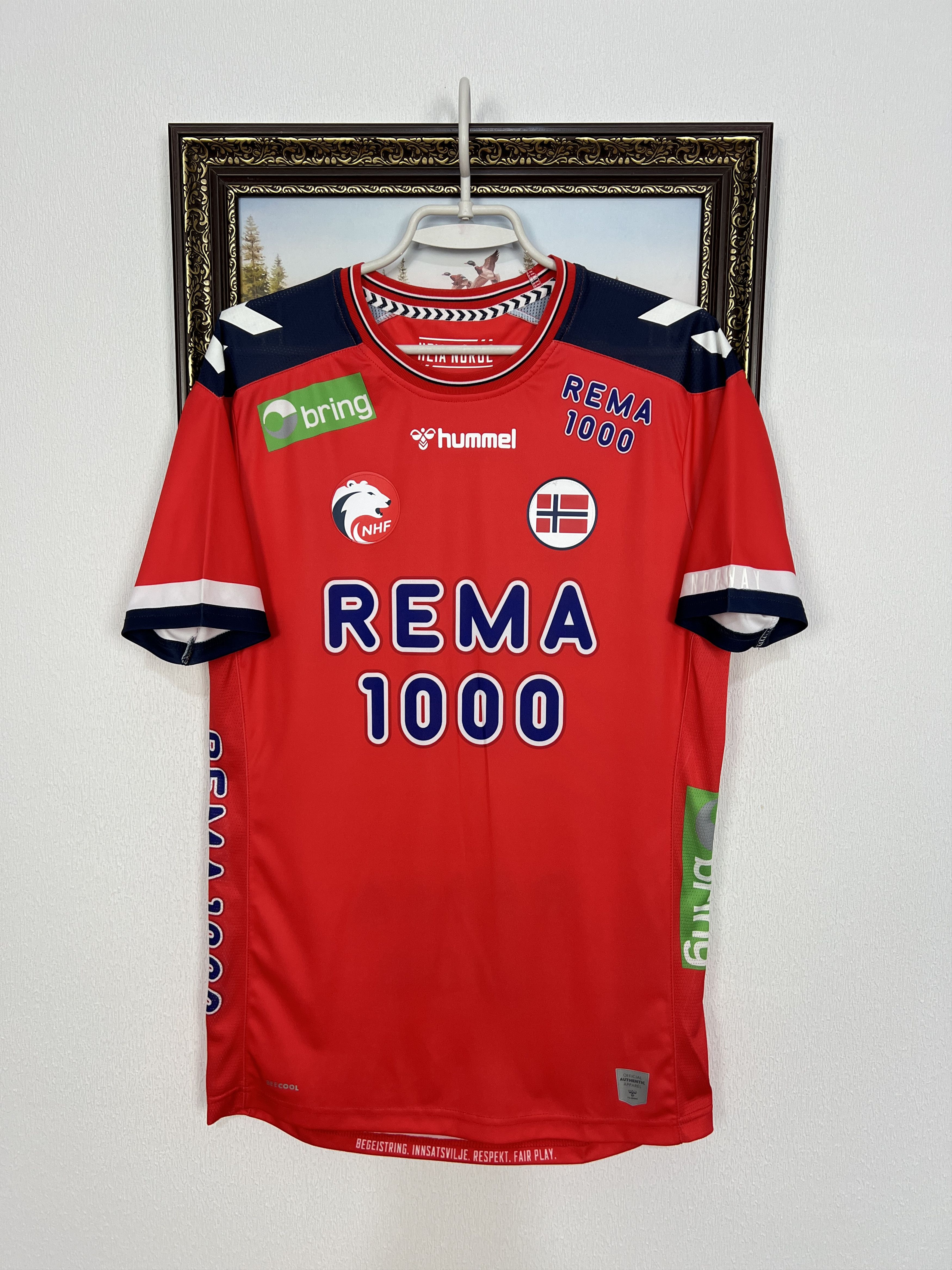Hummel Norway Handball Shirt Jersey National Team Trikot Hype Size US S / EU 44-46 / 1 - 1 Thumbnail