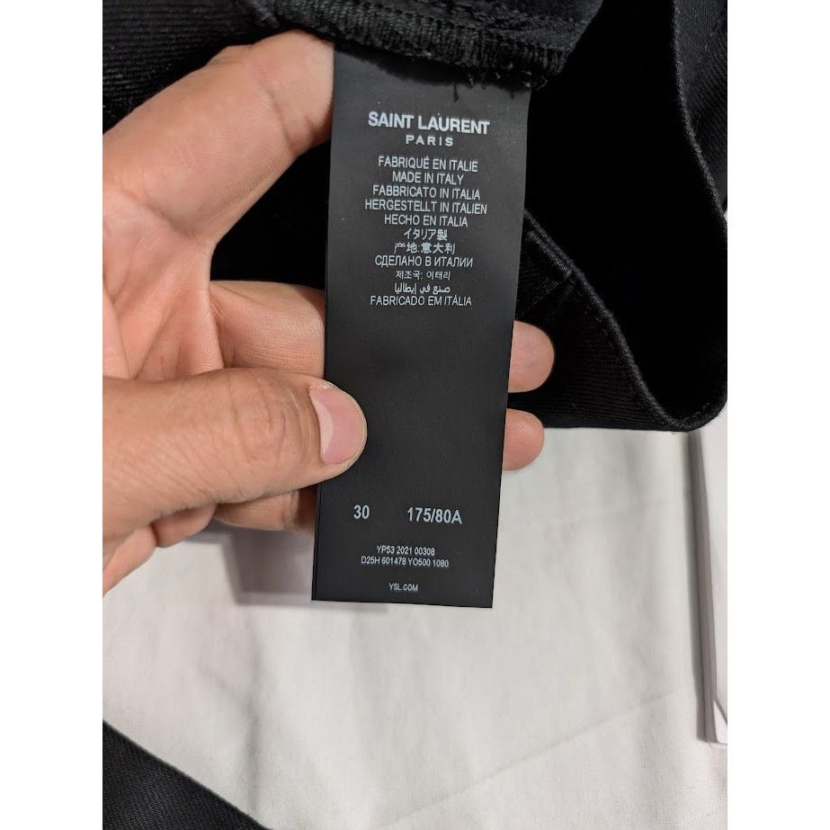 Saint Laurent Paris o1rshd1 Skinny 5 Pocket Med in Used Black Size US 30 / EU 46 - 14 Thumbnail