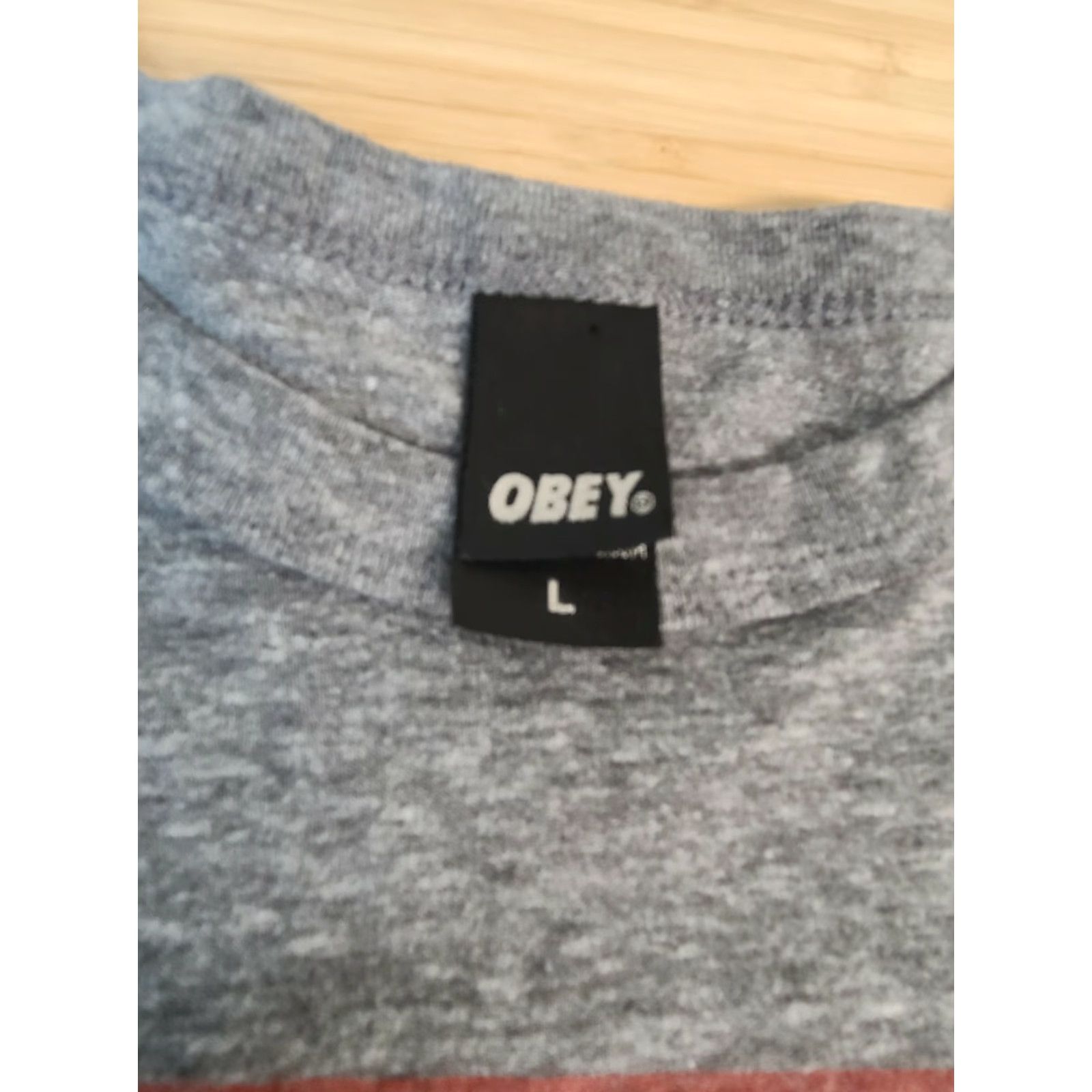 Obey VINTAGE Obey Imperial Glory Printed Shirt L Mens Black 1990s Short Sleeve Polyester Obeys Size US L / EU 52-54 / 3 - 4 Thumbnail