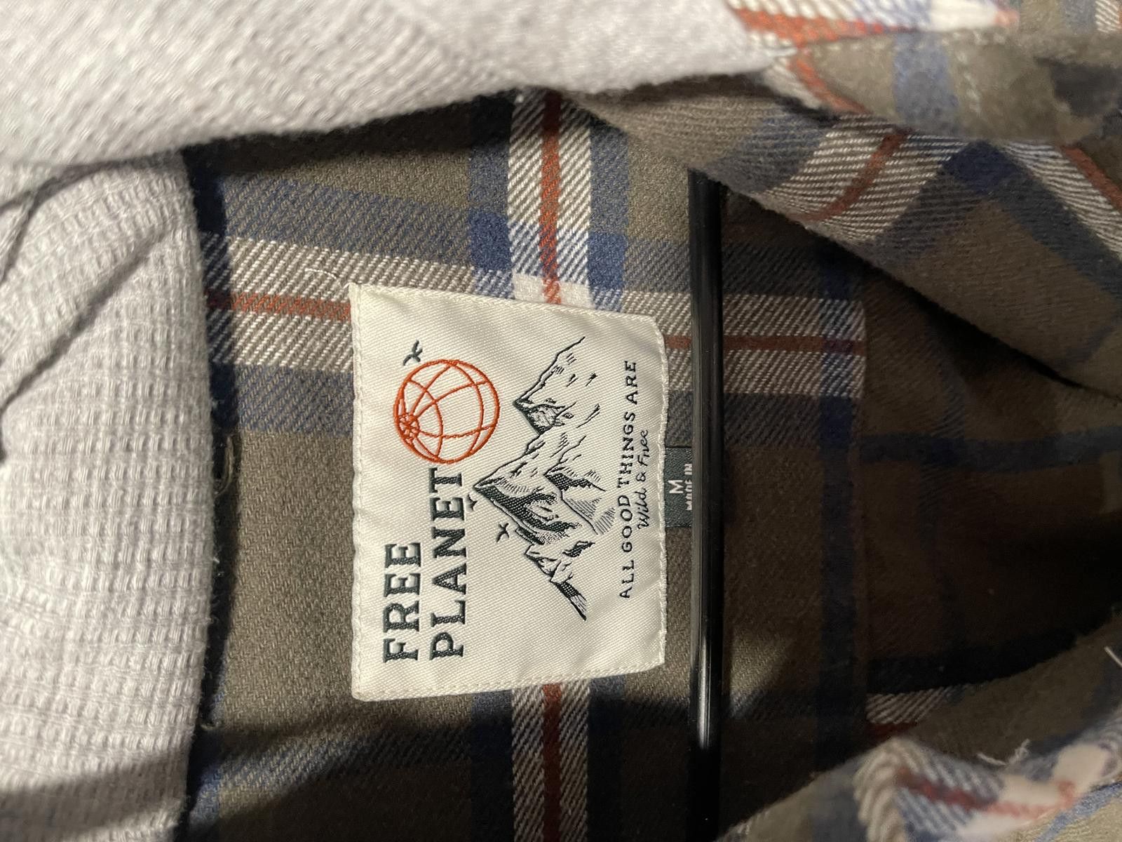 Free Planet Free Planet Men's Plaid Hooded Flannel Shirt Jacket Medium Size US M / EU 48-50 / 2 - 3 Thumbnail