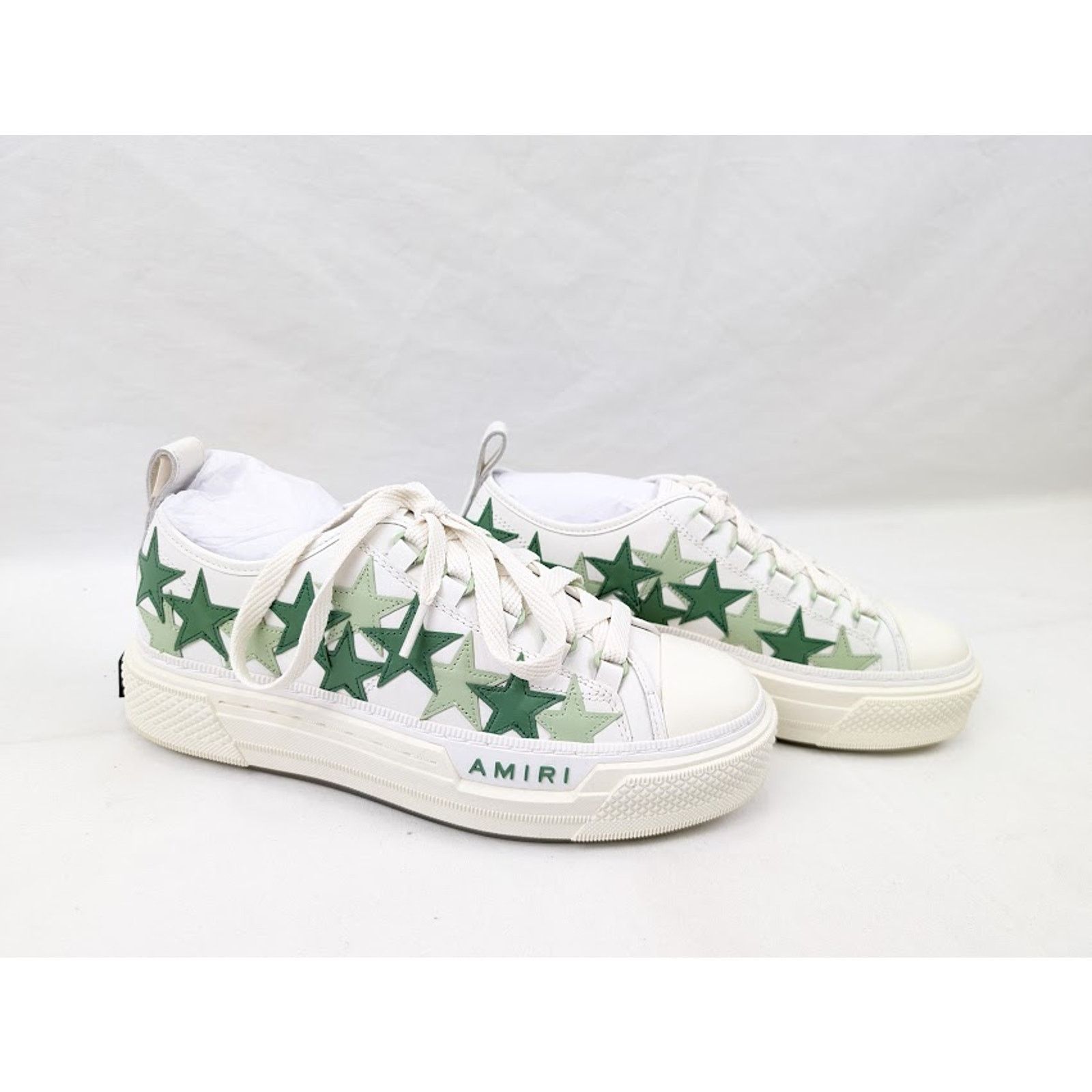 Amiri o1rshd1 Stars Court Low-Top Sneakers in Mint Size US 10 / EU 43 - 12 Thumbnail