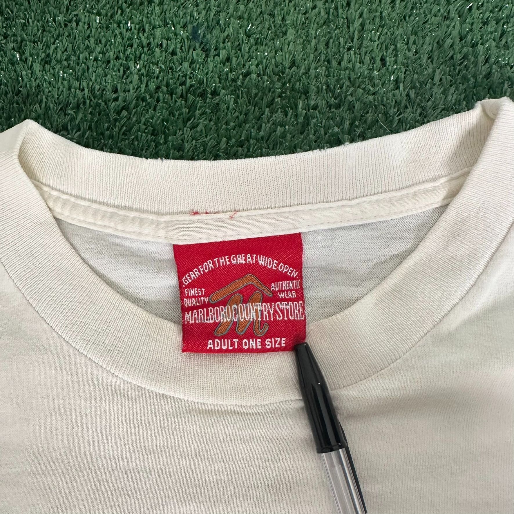 Marlboro Vintage 90s Marlboro Ride Hard T-Shirt Single Stitch Tee Size US XL / EU 56 / 4 - 5 Thumbnail