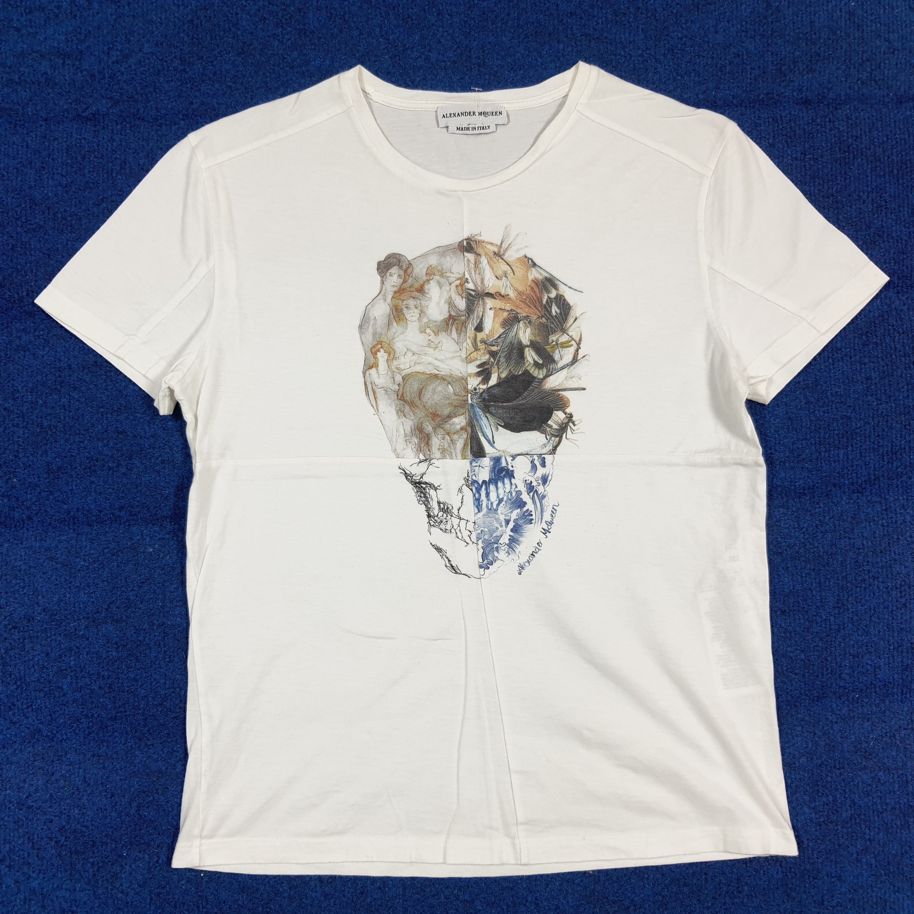 Alexander McQueen Vintage Alexander McQueen Skull Art Designer Tshirt C294N68 Size US M / EU 48-50 / 2 - 1 Thumbnail