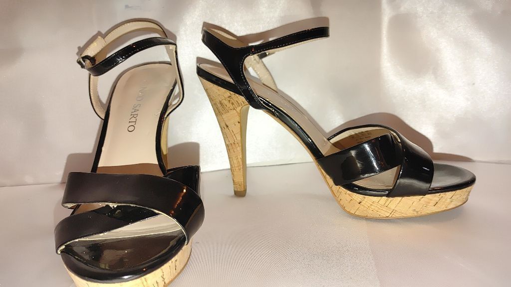 Franco Sarto Franco Sarto Vaunt Cork Stiletto Heels Size 7.5M Size US 7.5 / IT 37.5 - 6 Thumbnail