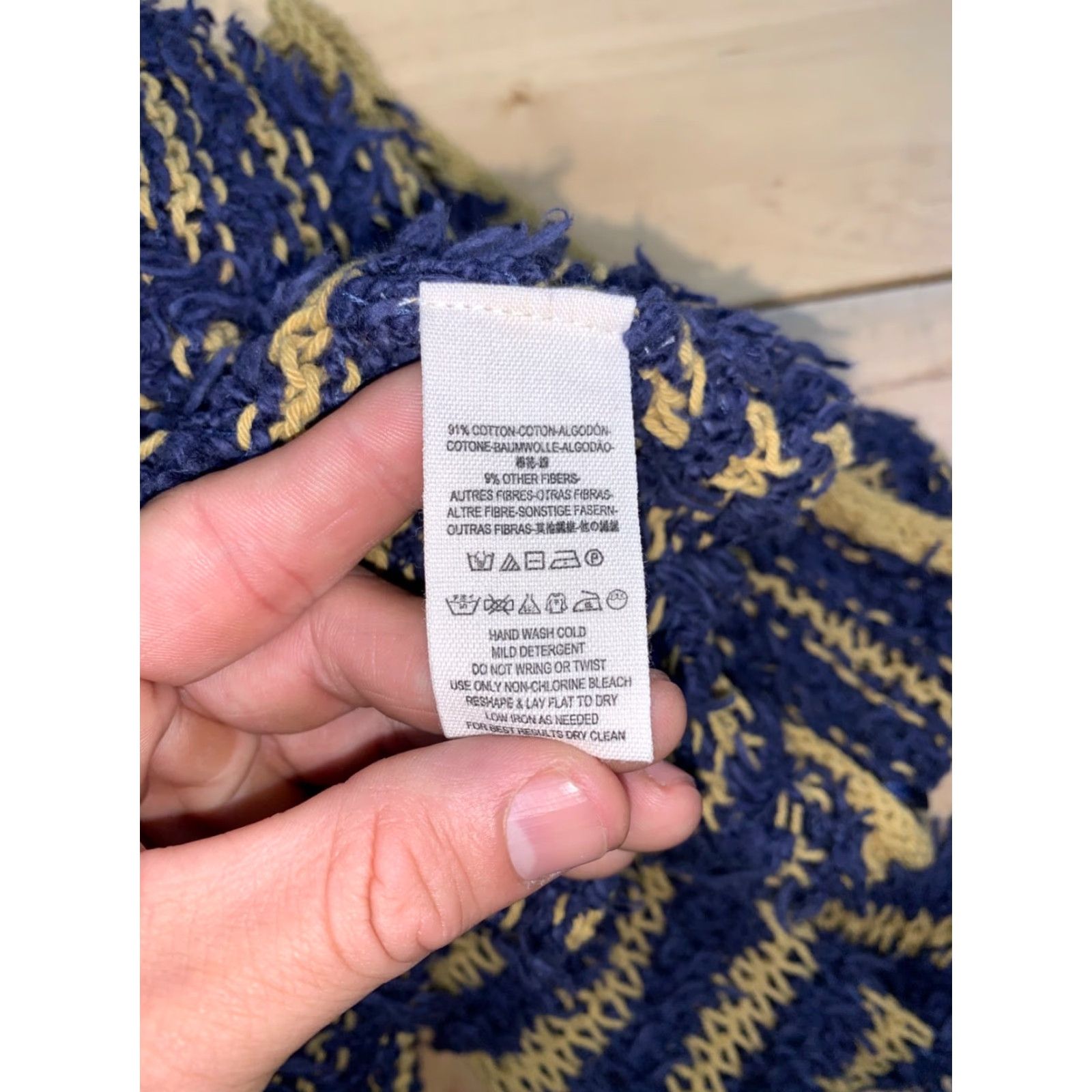Free People VINTAGE Free People Downy Sweater Womens S Pullover Knit Boho Striped Casual Size S / US 4 / IT 40 - 7 Thumbnail