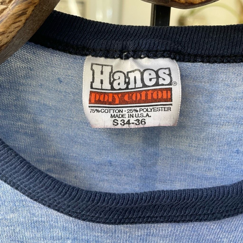 Vintage Vintage 70s Hanes Regina Ringer Retro Tshirt XS S Size XS / US 0-2 / IT 36-38 - 5 Thumbnail