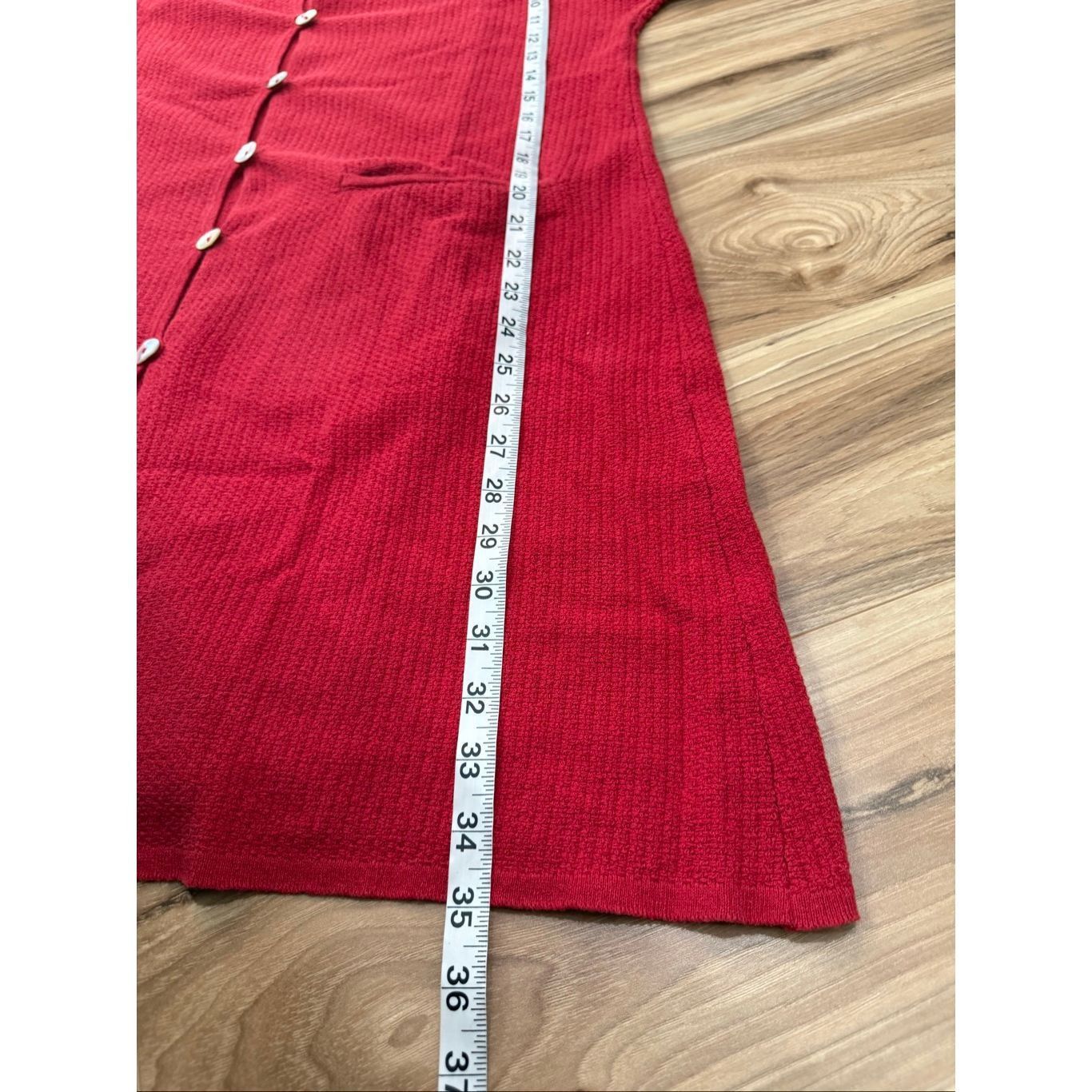 Guru Gudrun Sjoden red cardigan pockets size Small Size S / US 4 / IT 40 - 7 Thumbnail