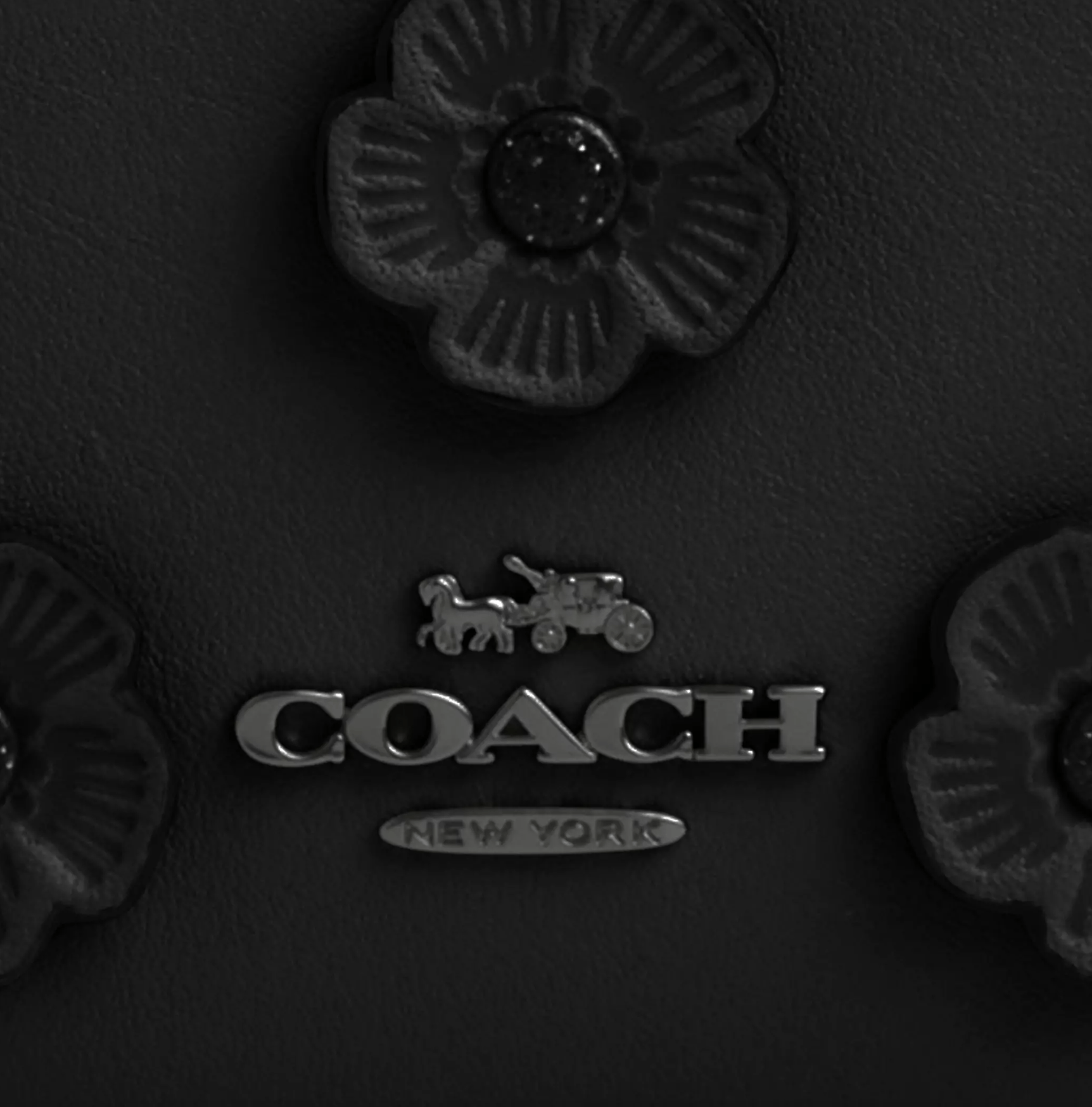 Coach Mini Skinny Id Case With Floral Applique CAT65 Size ONE SIZE - 6 Thumbnail
