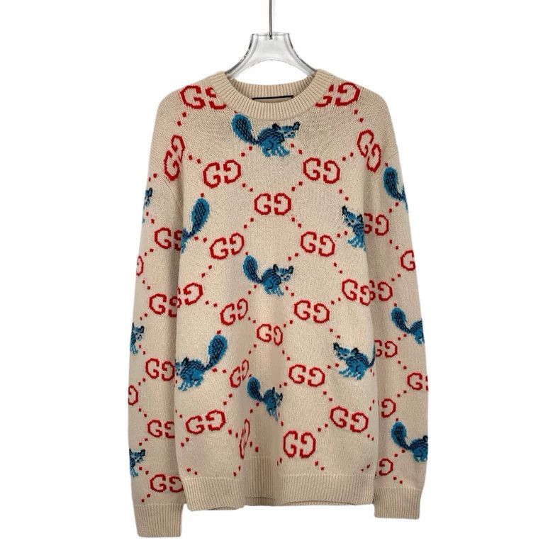 Gucci x Freya Hartas Knit Sweater Beige-2506