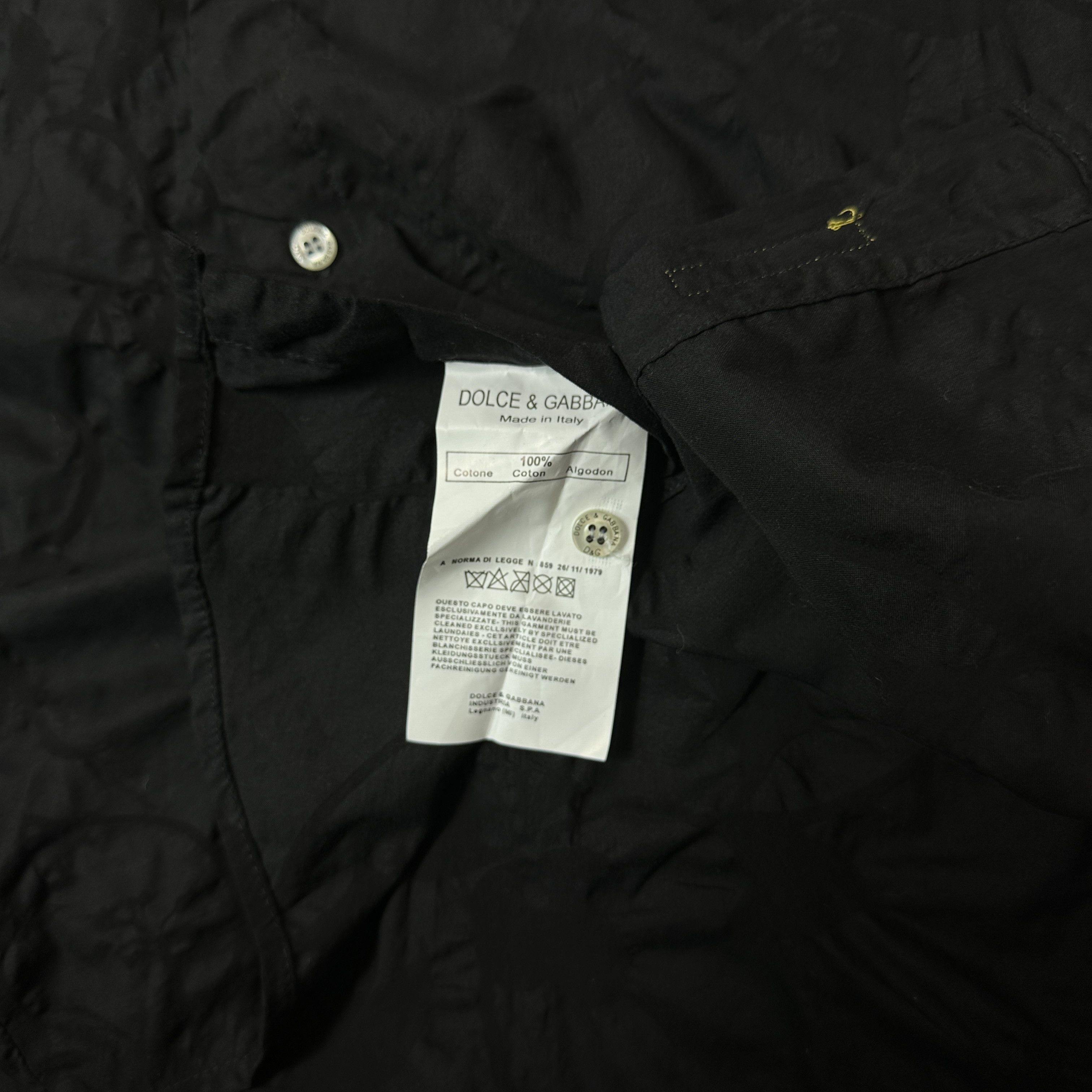 Dolce & Gabbana Vintage Avant Garde Flower Print Dolce & Gabbana Shirt Y2K Size M / US 6-8 / IT 42-44 - 4 Thumbnail