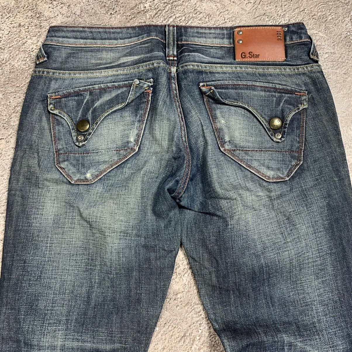 Vintage Vintage 90s Japan Distressed Low Rise Flared Jeans Grunge 31 Size US 31 - 6 Thumbnail