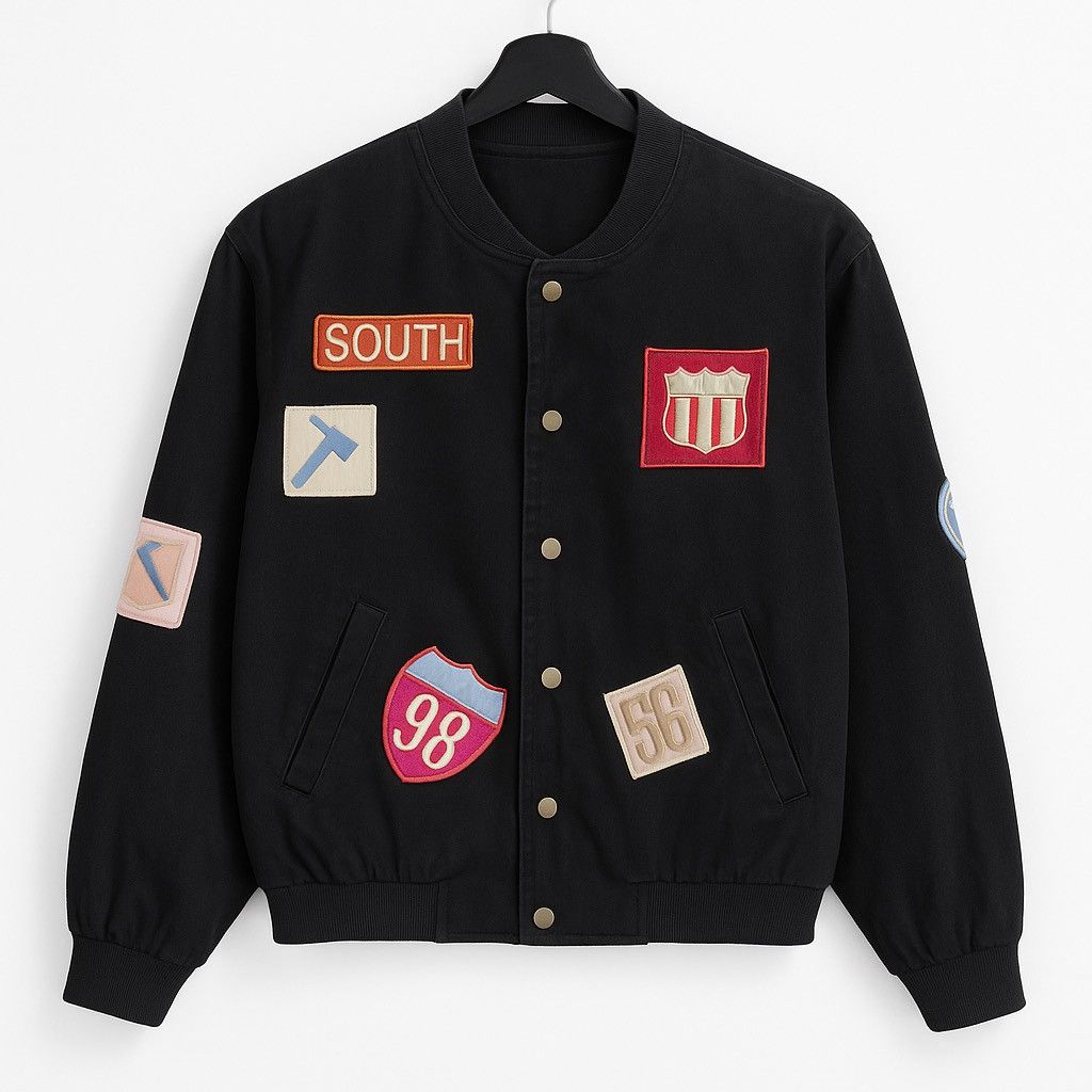 Japanese Brand Vintage I.N. Express by Nobuo Ikeda Black with Multi Patches Size US S / EU 44-46 / 1 - 1 Thumbnail