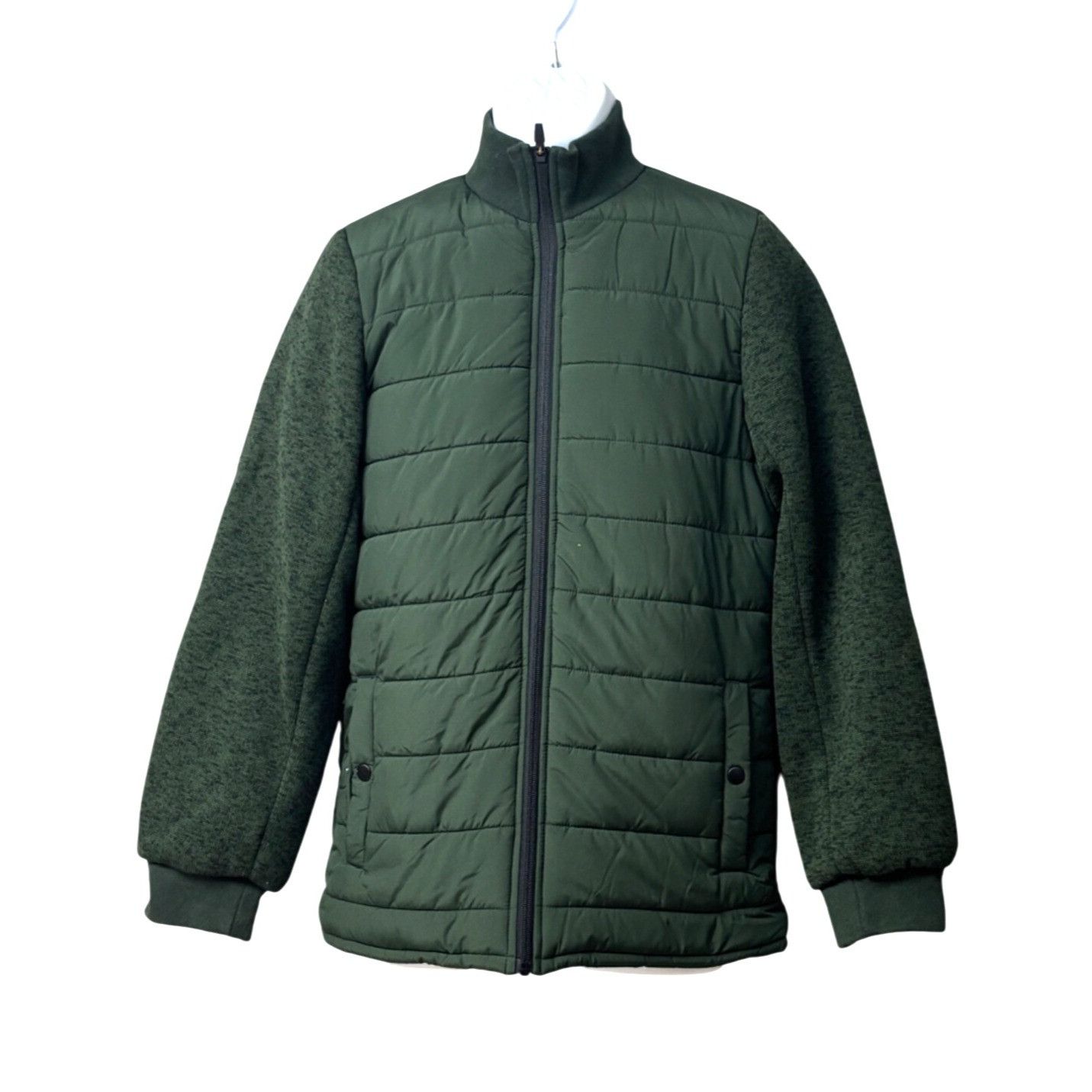 Other Zella Mixed Media Recycled Polyester Jacket, Olive Green, Sz Size S / US 4 / IT 40 - 12 Thumbnail