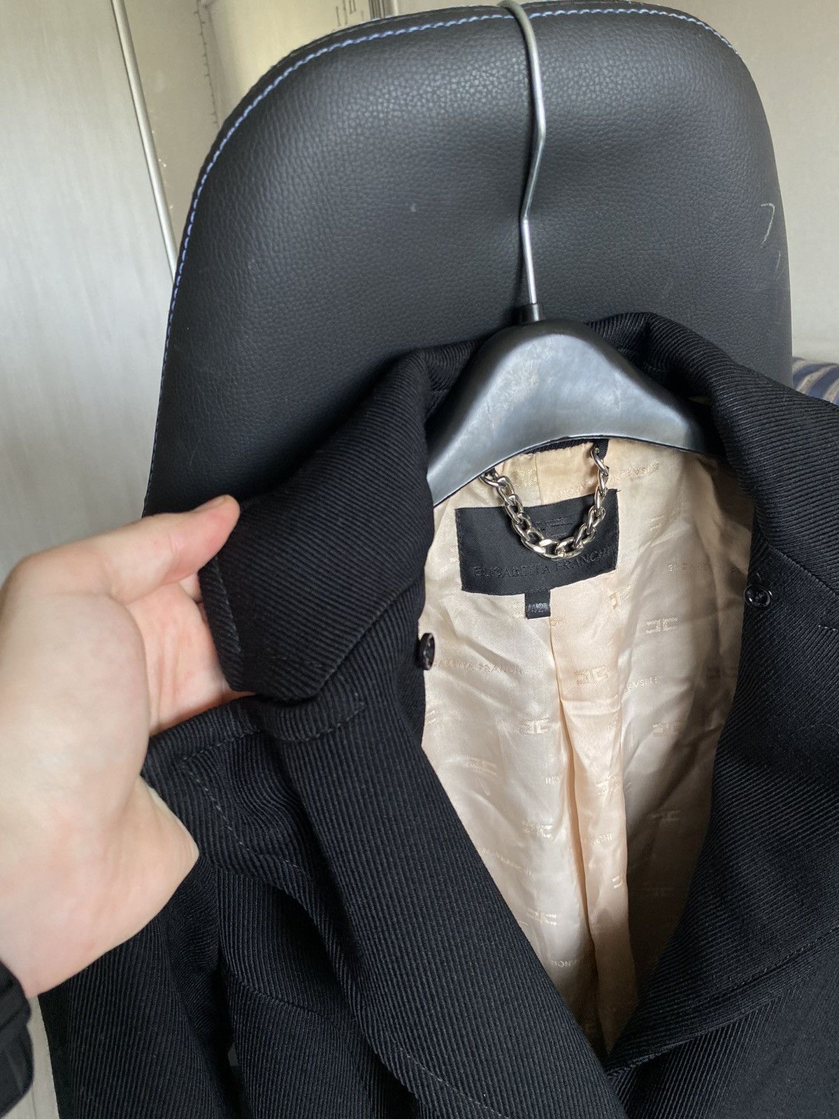 Elisabetta Franchi × Vintage Elisabetta Franchi coat jacket black Size M / US 6-8 / IT 42-44 - 7 Thumbnail