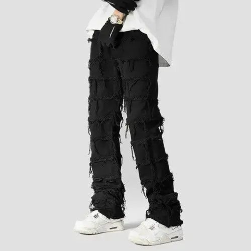 Other Black Color Punk Stacked Grunge Jeans Pants Size US 31 - 4 Thumbnail