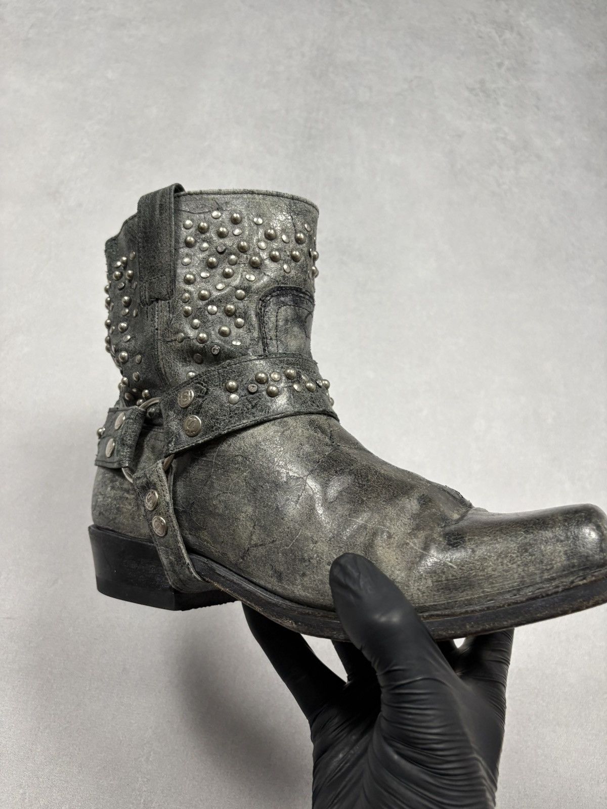 Sendra Sendra 9978 Studded Harness Boots Vintage Distressed Western Size US 10 / IT 40 - 7 Thumbnail
