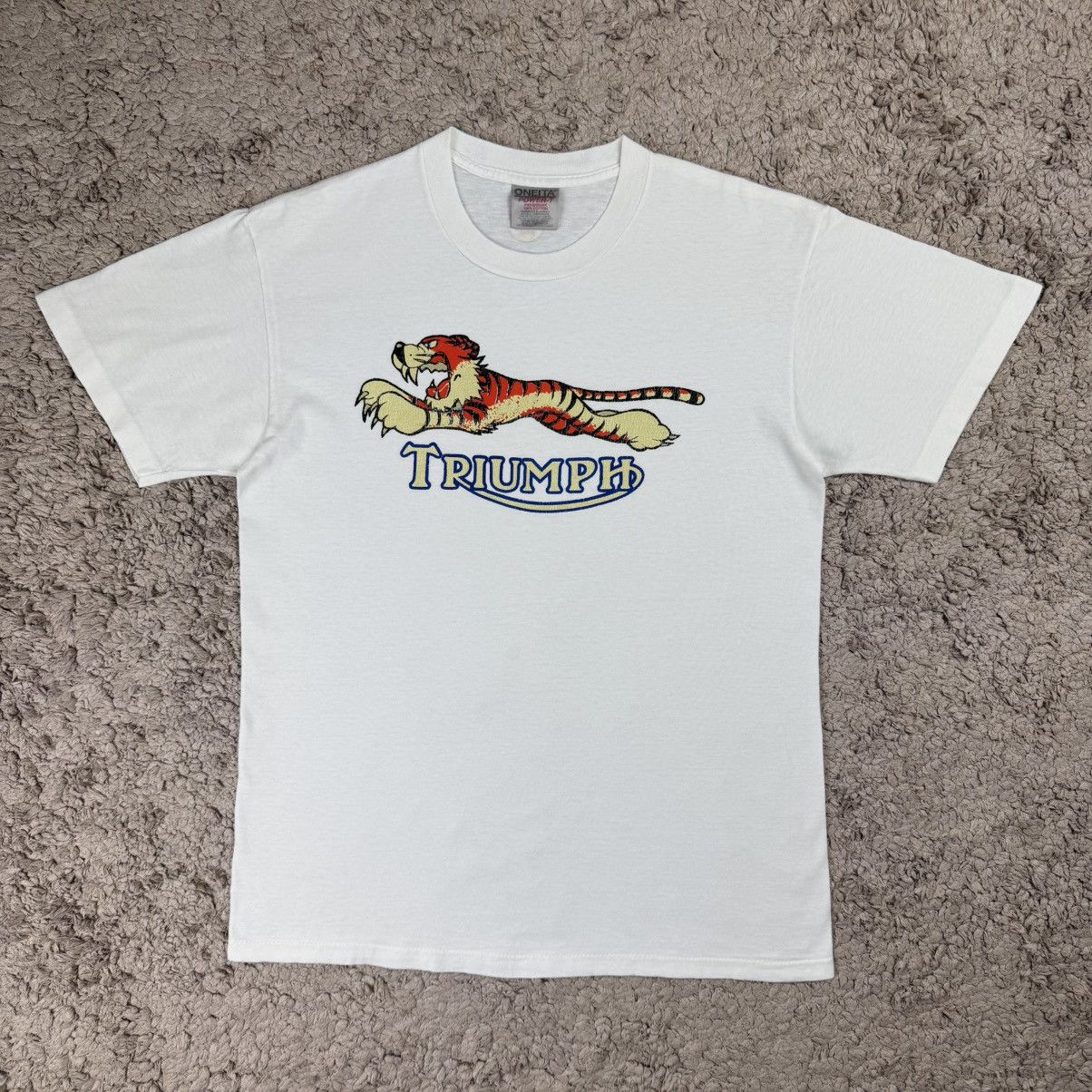 Vintage Vintage Oneita Triumph Tiger 90’s Metro Racing Graphic Tee Size US M / EU 48-50 / 2 - 1 Thumbnail