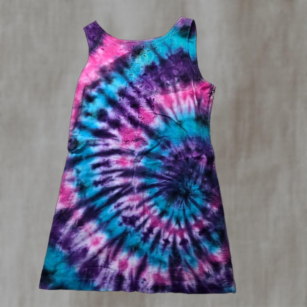 Old Navy Old Navy Tie Dye Shirt Dress Crew Neck Sleeveless M Multicolor Casual Women's Size M / US 6-8 / IT 42-44 - 1 Thumbnail