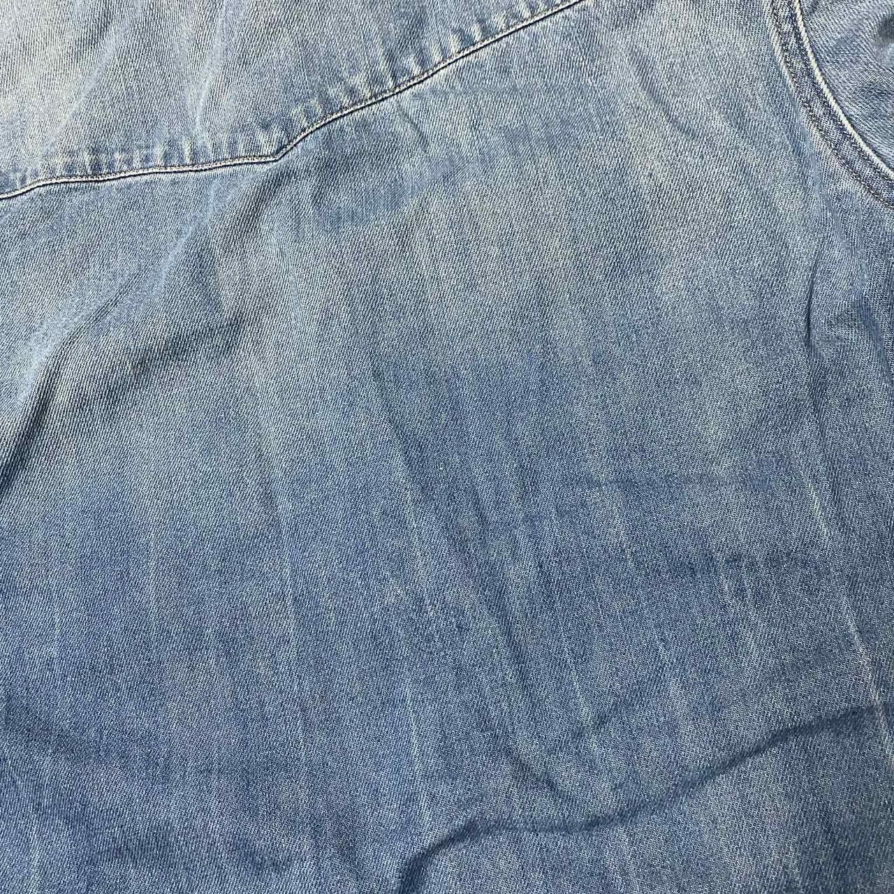 Other Blue denim button-up shirt with tan collar Size US M / EU 48-50 / 2 - 4 Thumbnail
