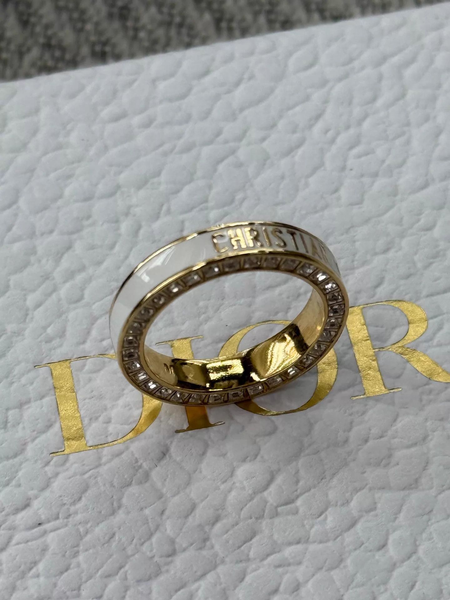 Dior Dior white enamel ring size 52 new with box Size ONE SIZE - 3 Thumbnail