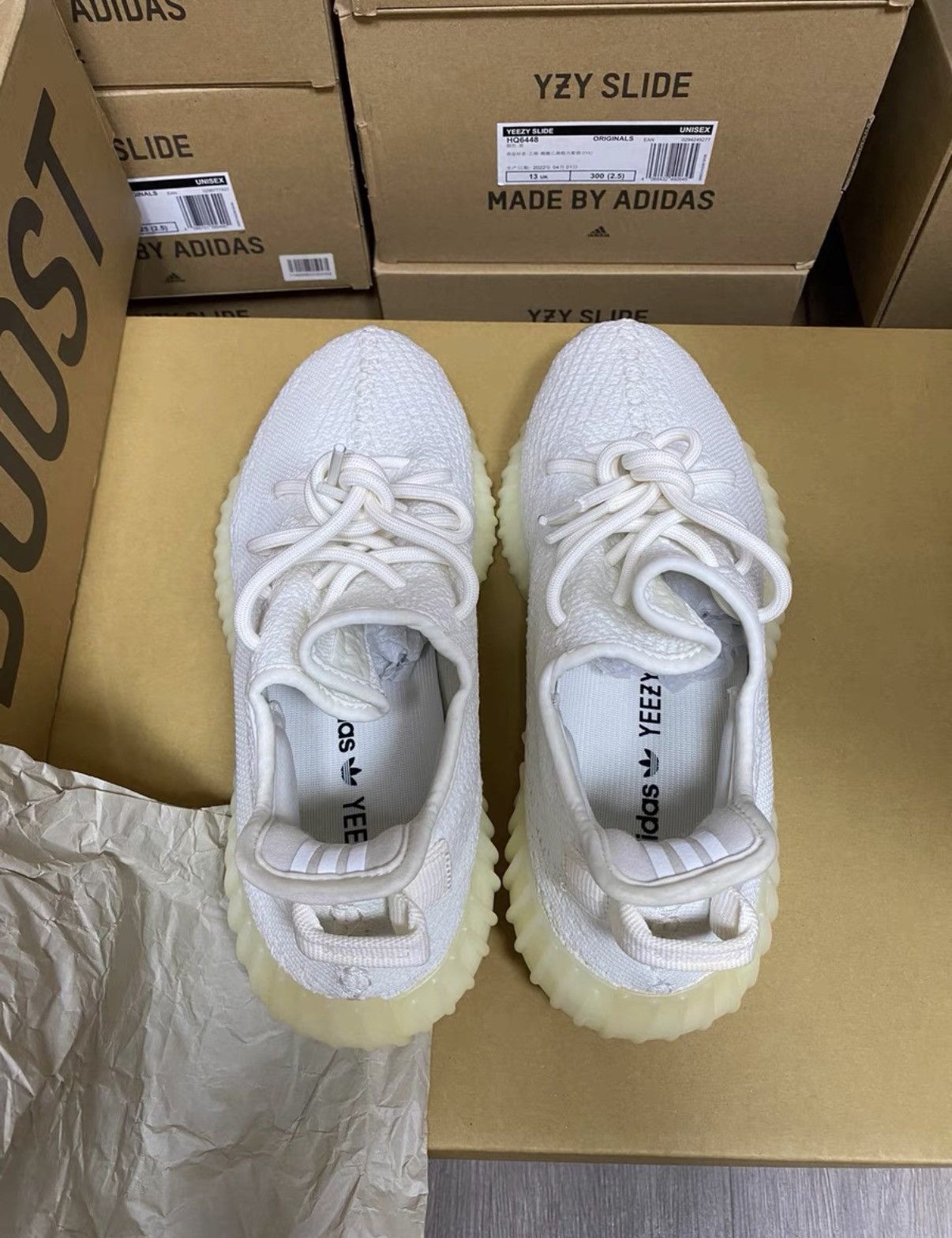 Adidas Adidas Yeezy 350 Cream White K37 Size US 8 / EU 41 - 2 Thumbnail