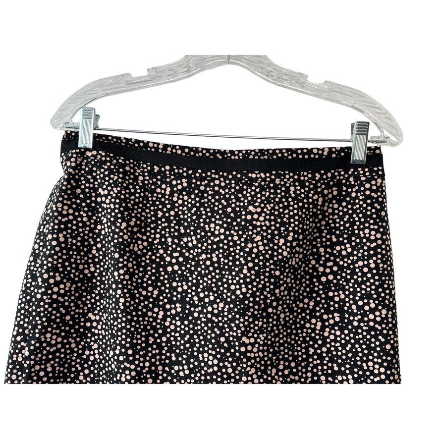Boden BODEN Black & Pink Polka Dot Knee Length Pencil Skirt Sz 8 Size 30" / US 8 / IT 44 - 2 Thumbnail