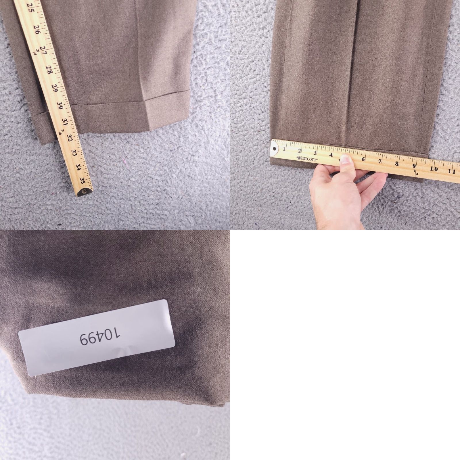 Polo Ralph Lauren Polo Ralph Lauren Dress Pants Mens 36x32 Wool Cuffed Brown Relaxed Regular Inseam 32 Size US M / EU 48-50 / 2 - 8 Thumbnail